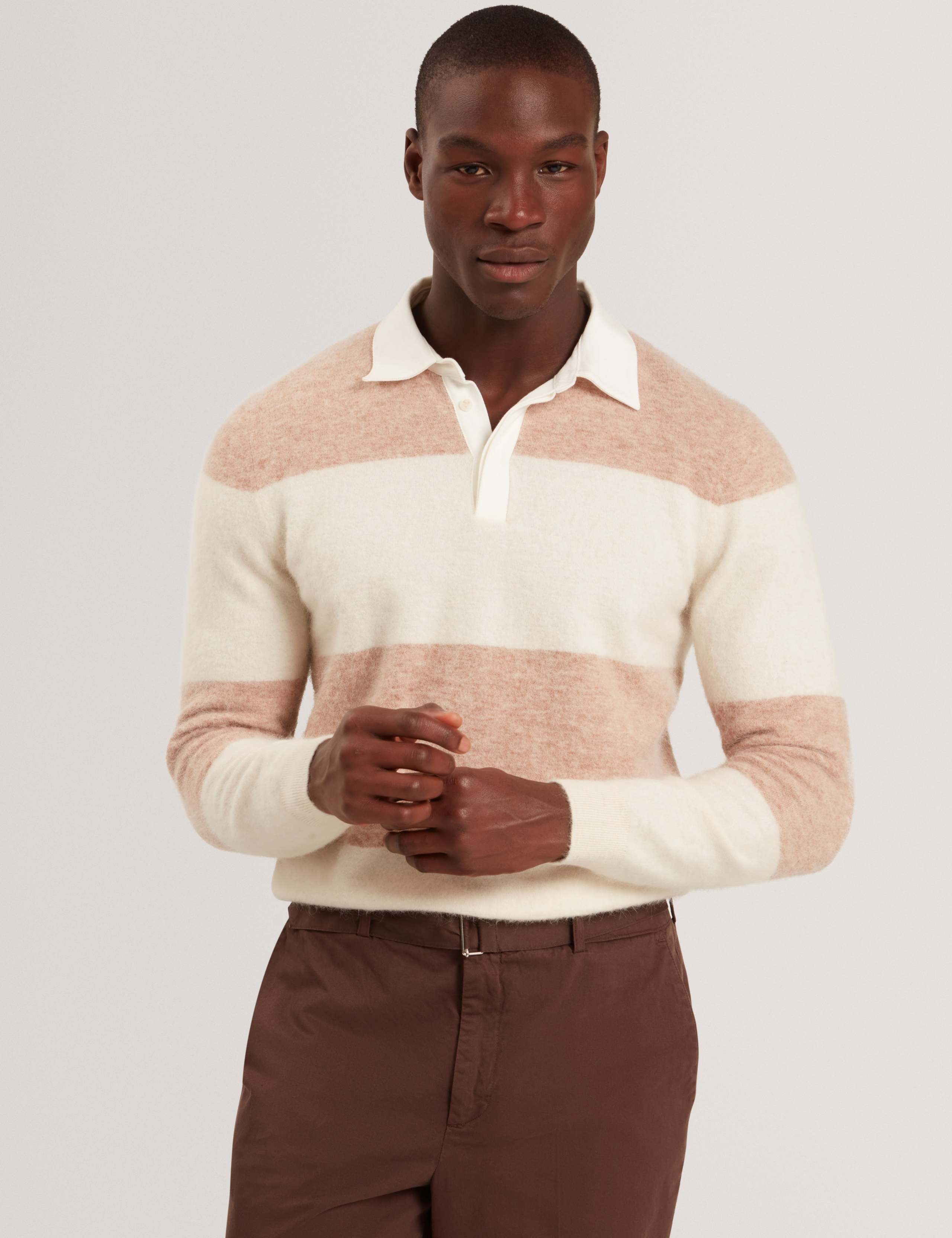 Alpaca Rich Knitted Rugby Shirt