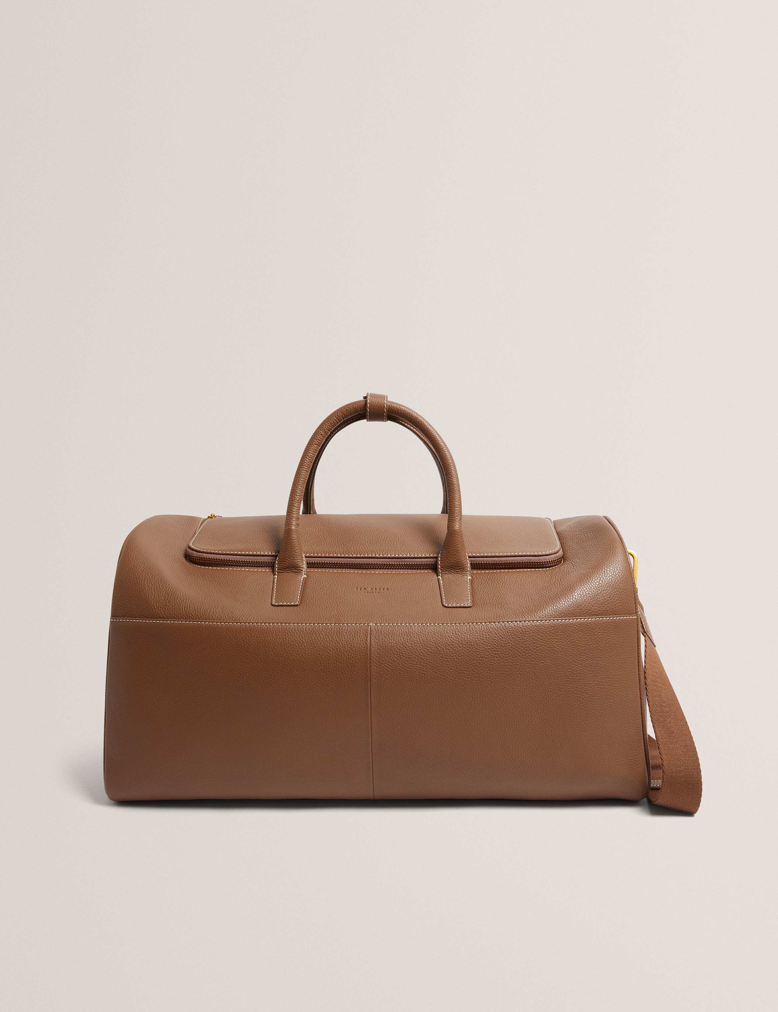 Leather Pebble Grain Weekend Bag