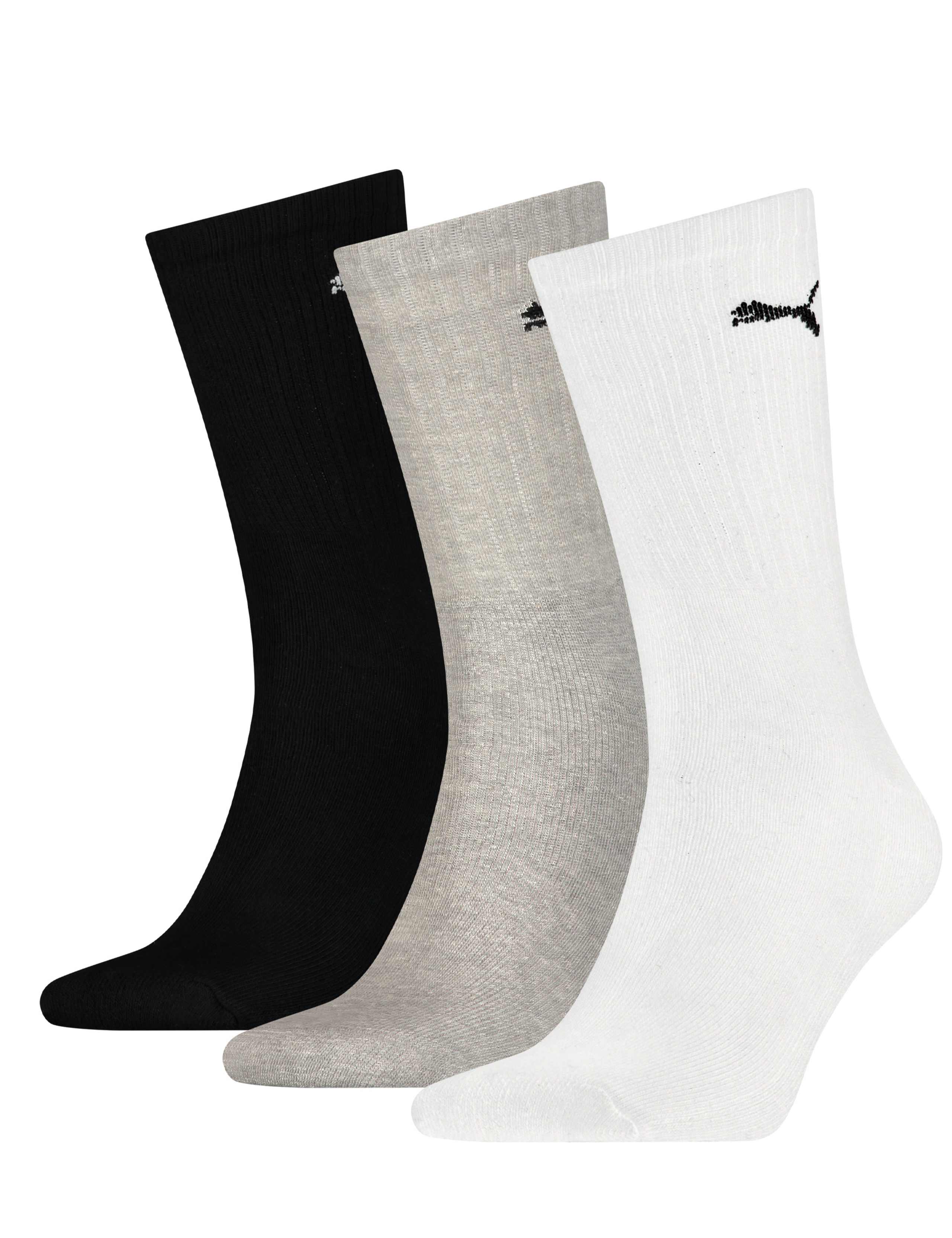 3pk Unisex Cotton Rich Crew Sports Socks