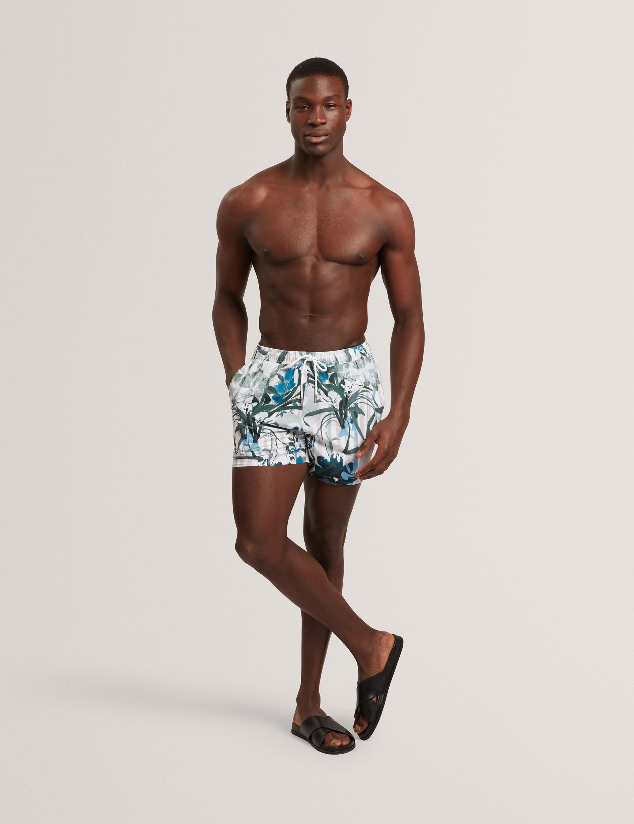 Floral Print Swim Shorts