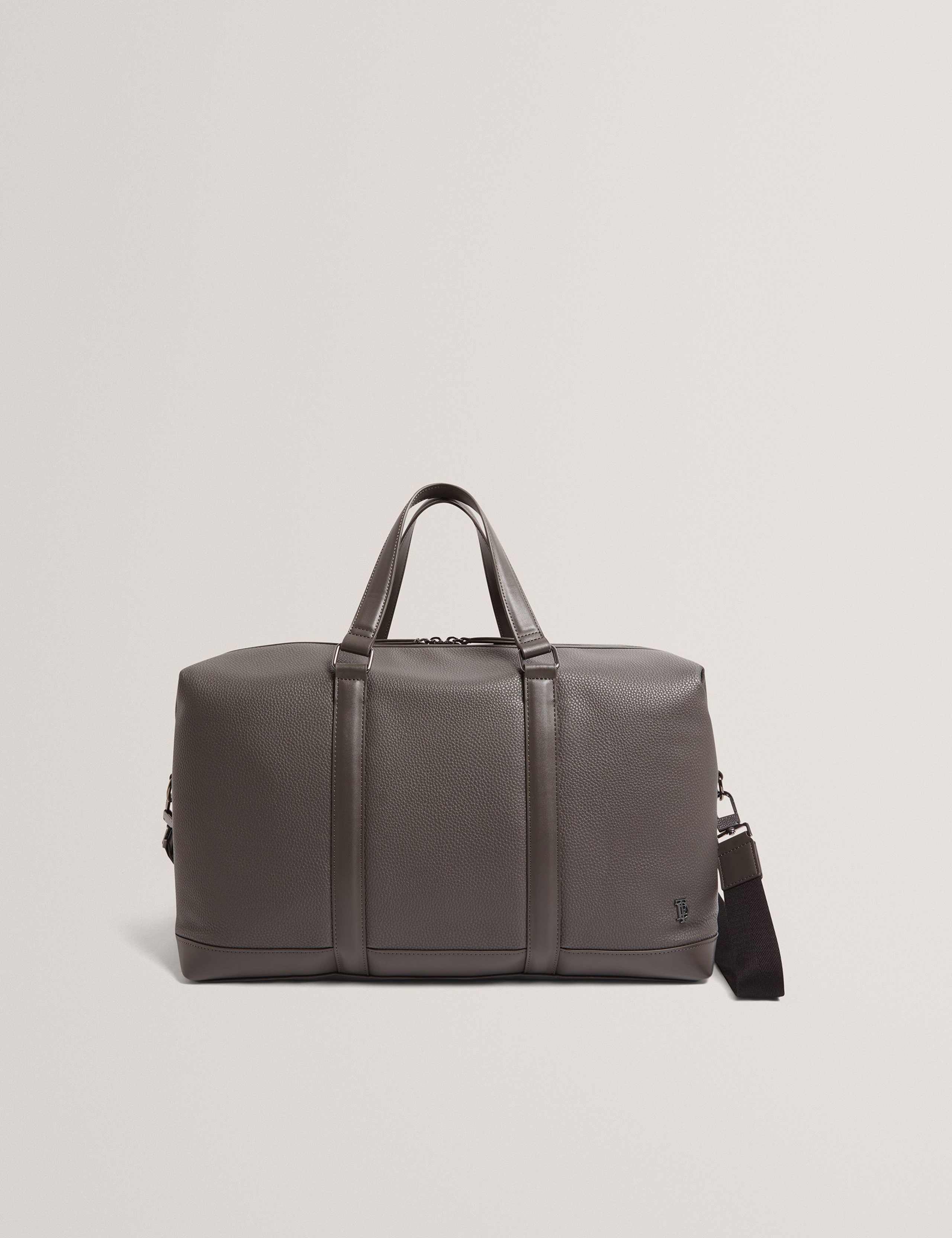 Pebbled Faux Leather Adjustable Holdall