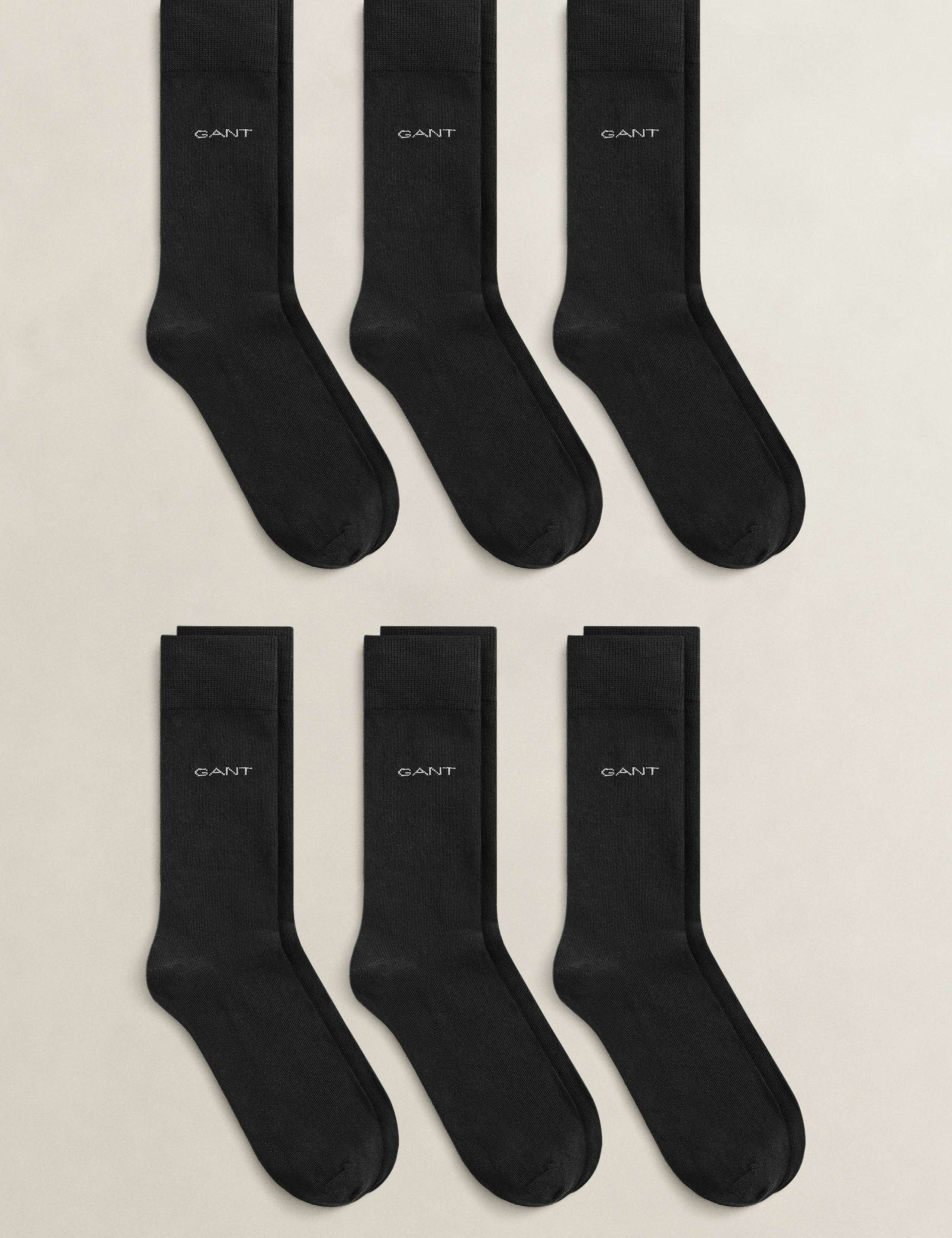 6 Pack Cotton Rich Logo Socks