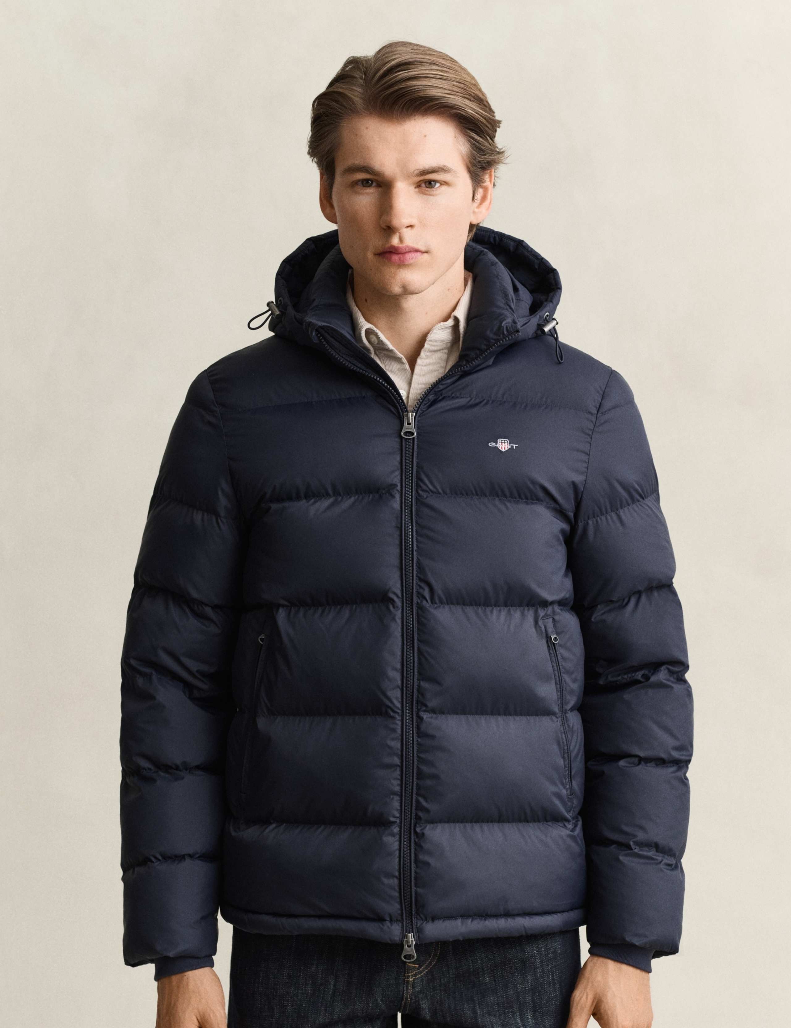 Padded Hooded Zip Up Puffer Jacket