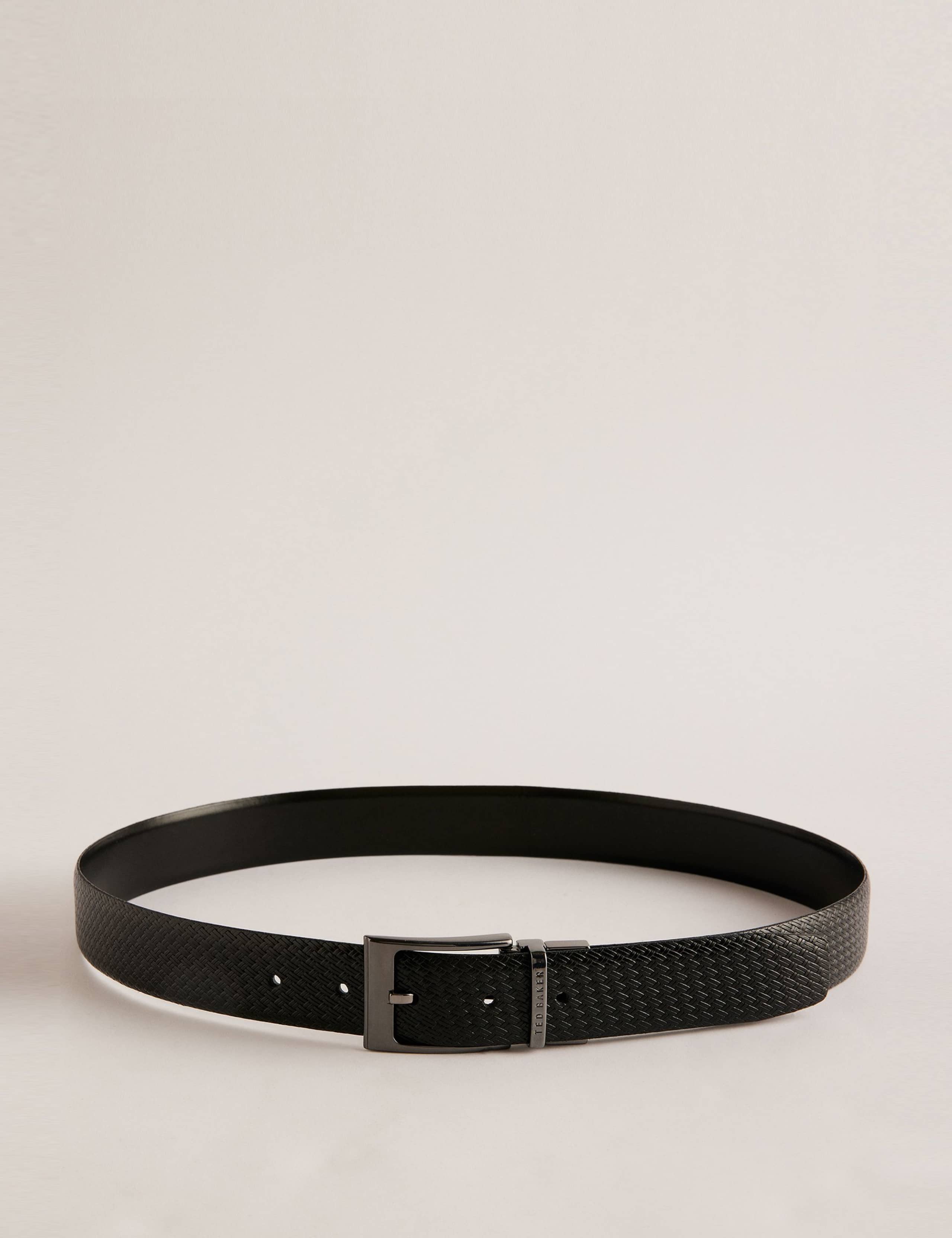 Leather Woven Texture Belt