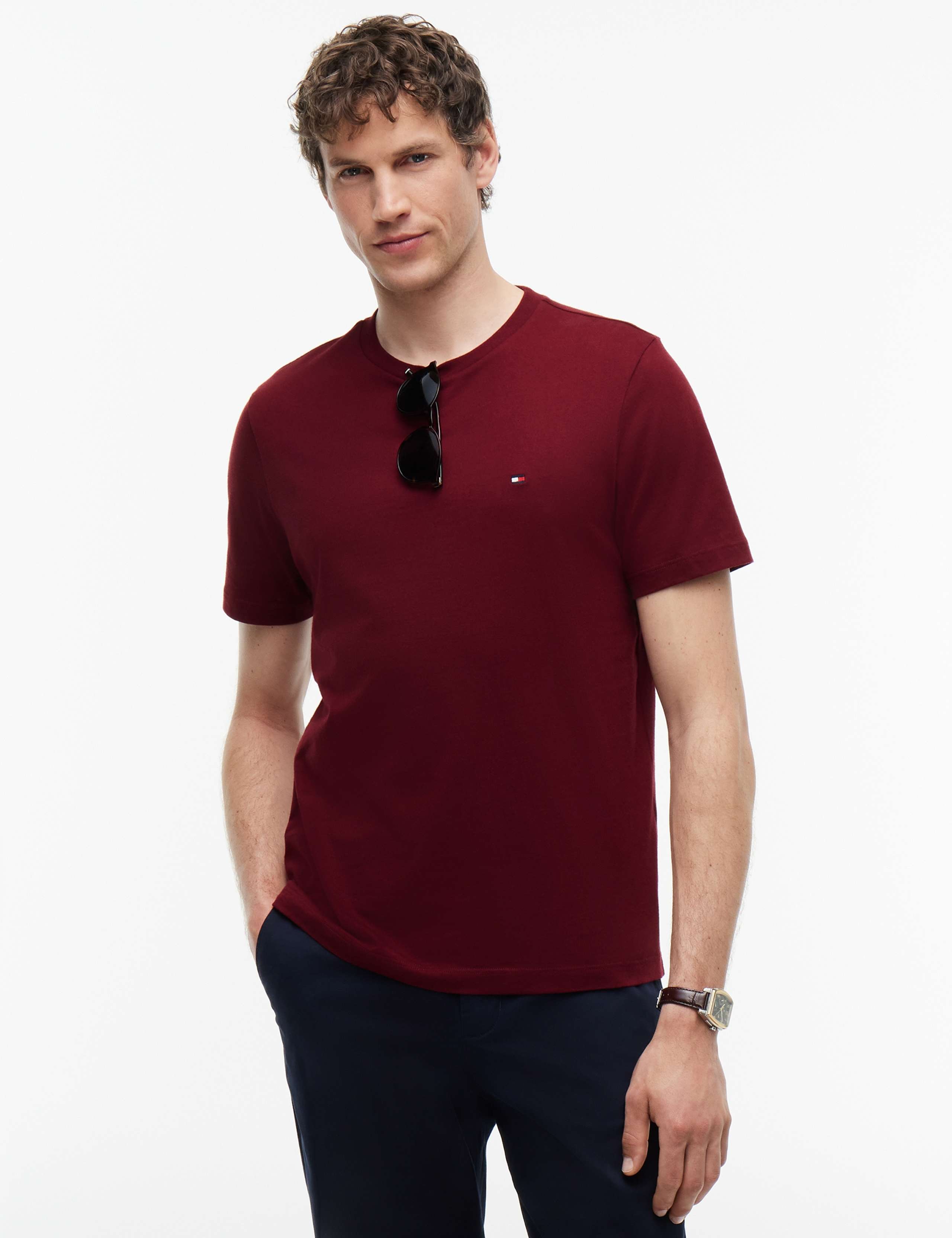Pure Cotton Crew Neck T-Shirt