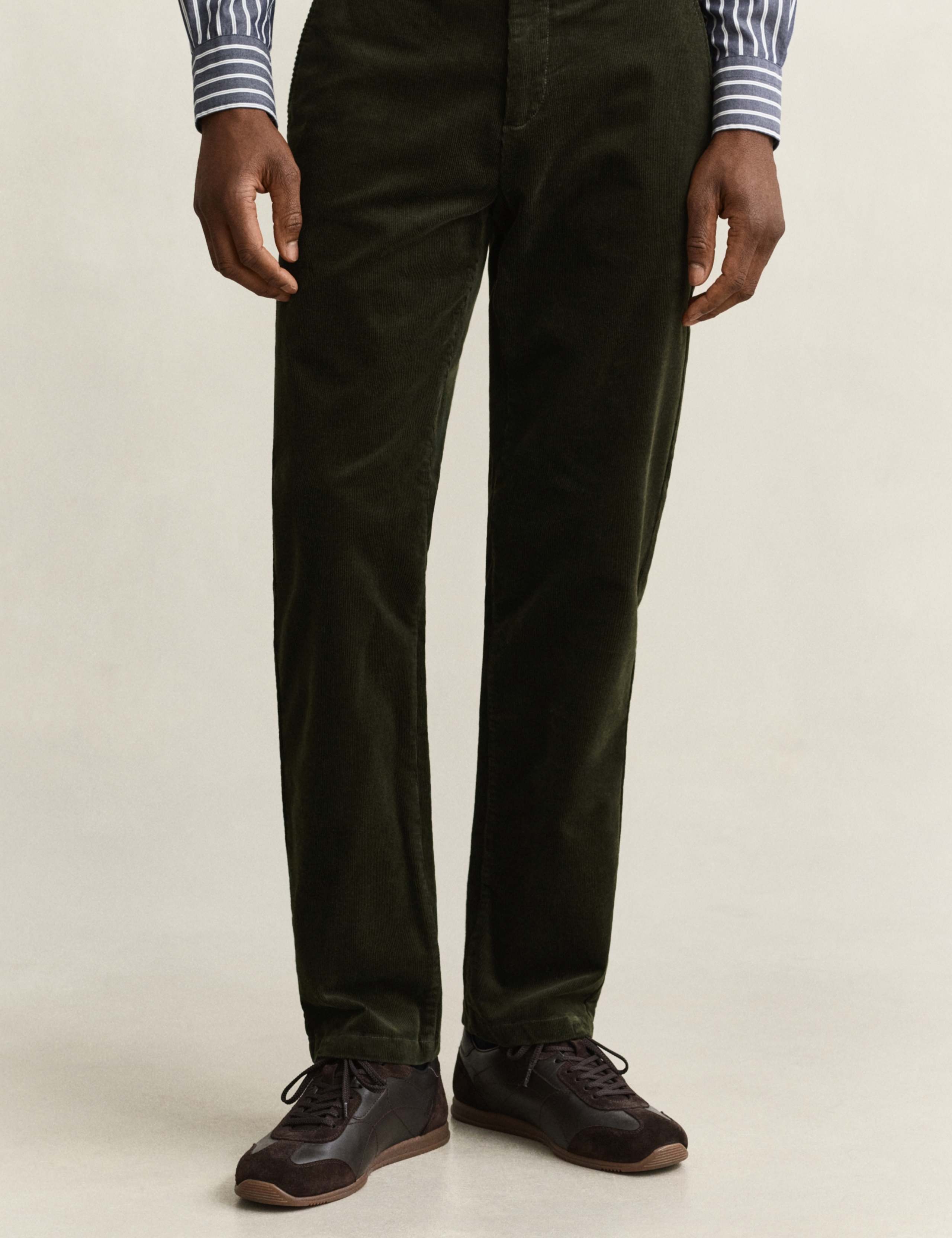 Regular Fit Cotton Rich Corduroy Chinos