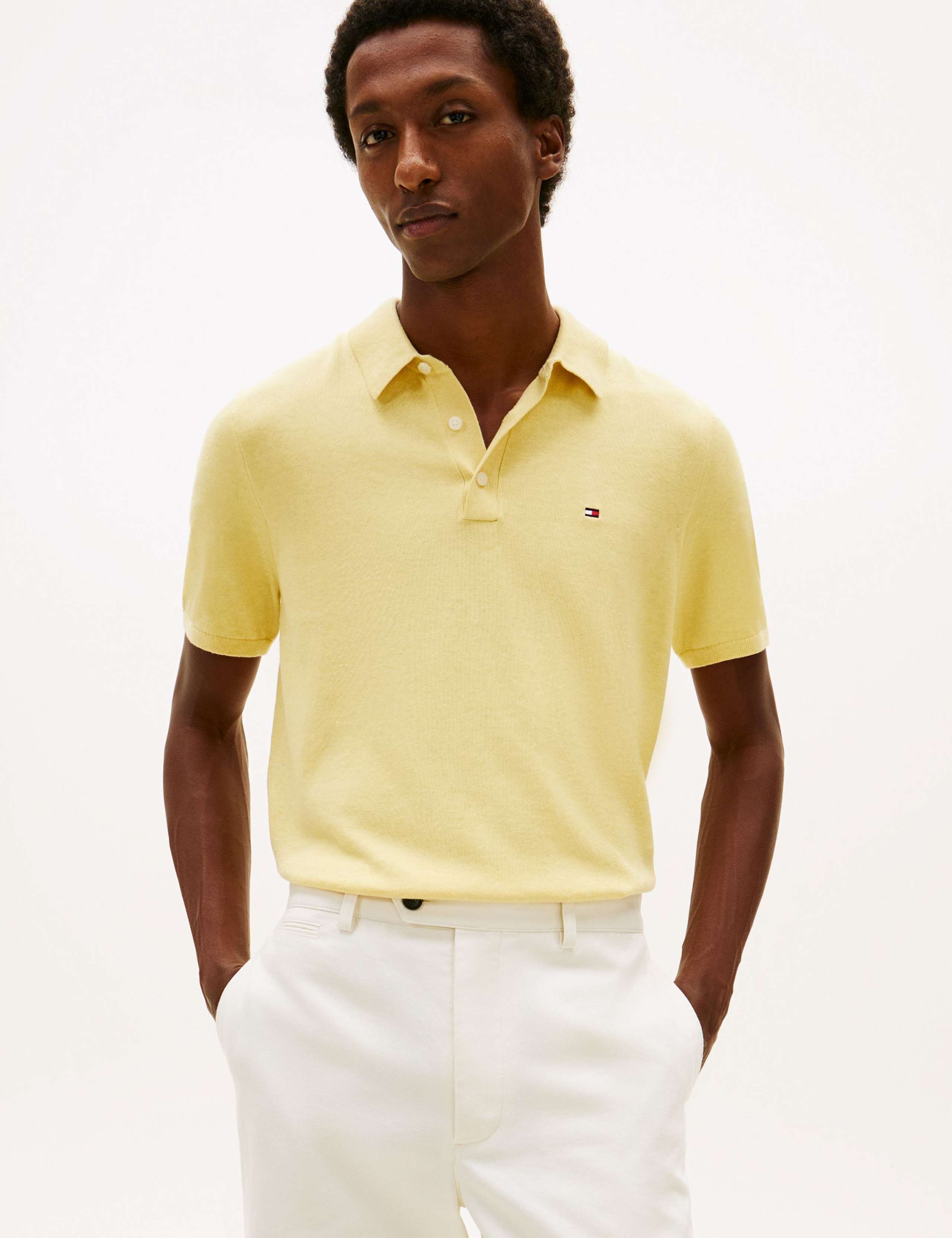 Pure Cotton Knitted Polo Shirt
