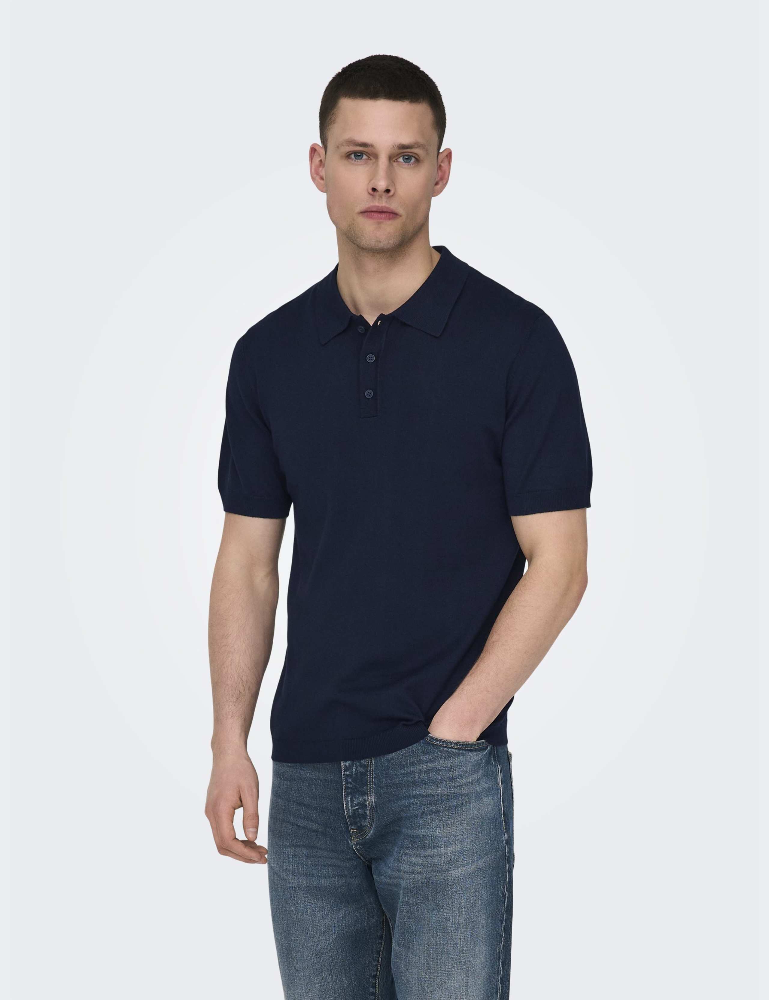 Knitted Polo Shirt
