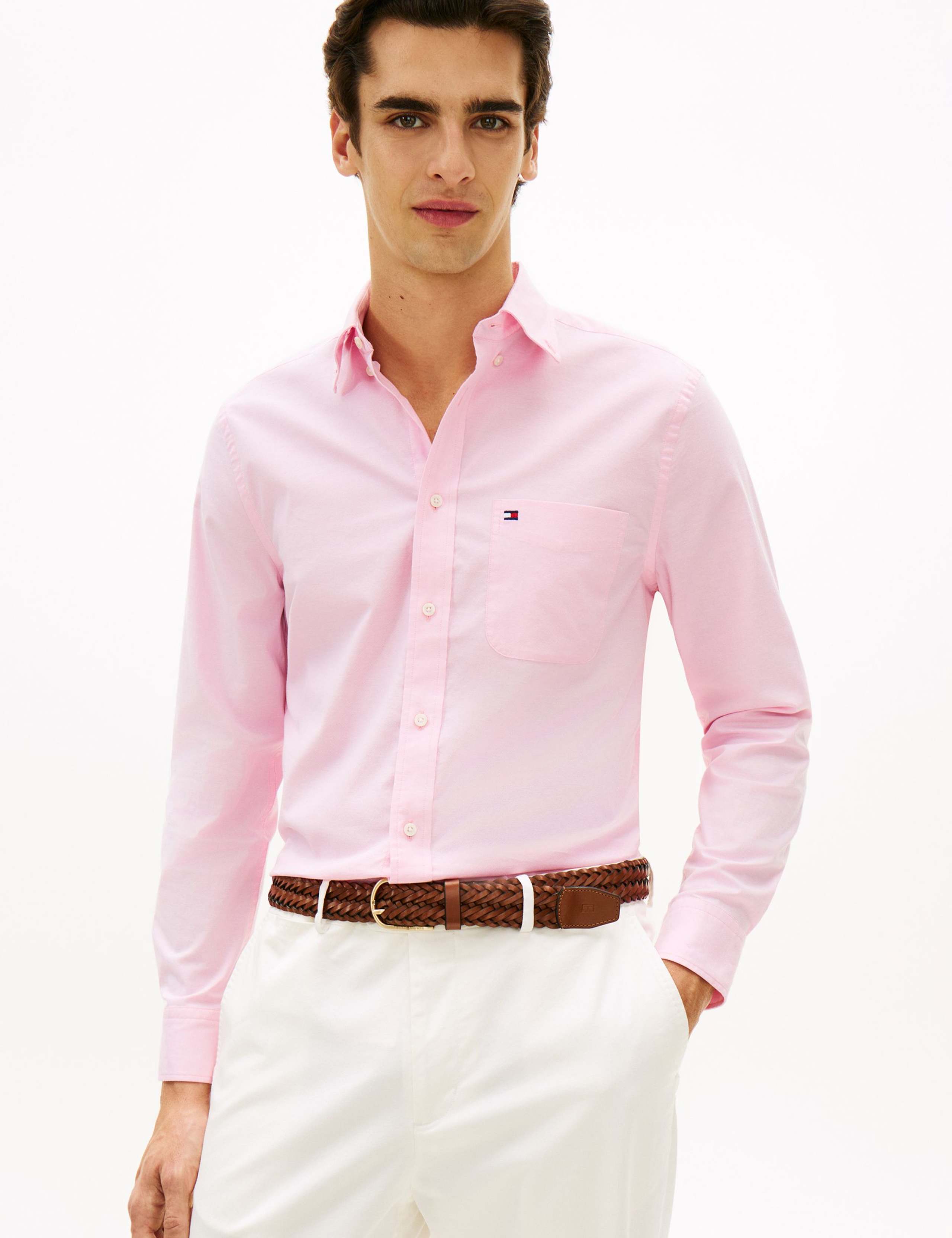 Slim Fit Cotton Rich Oxford Shirt