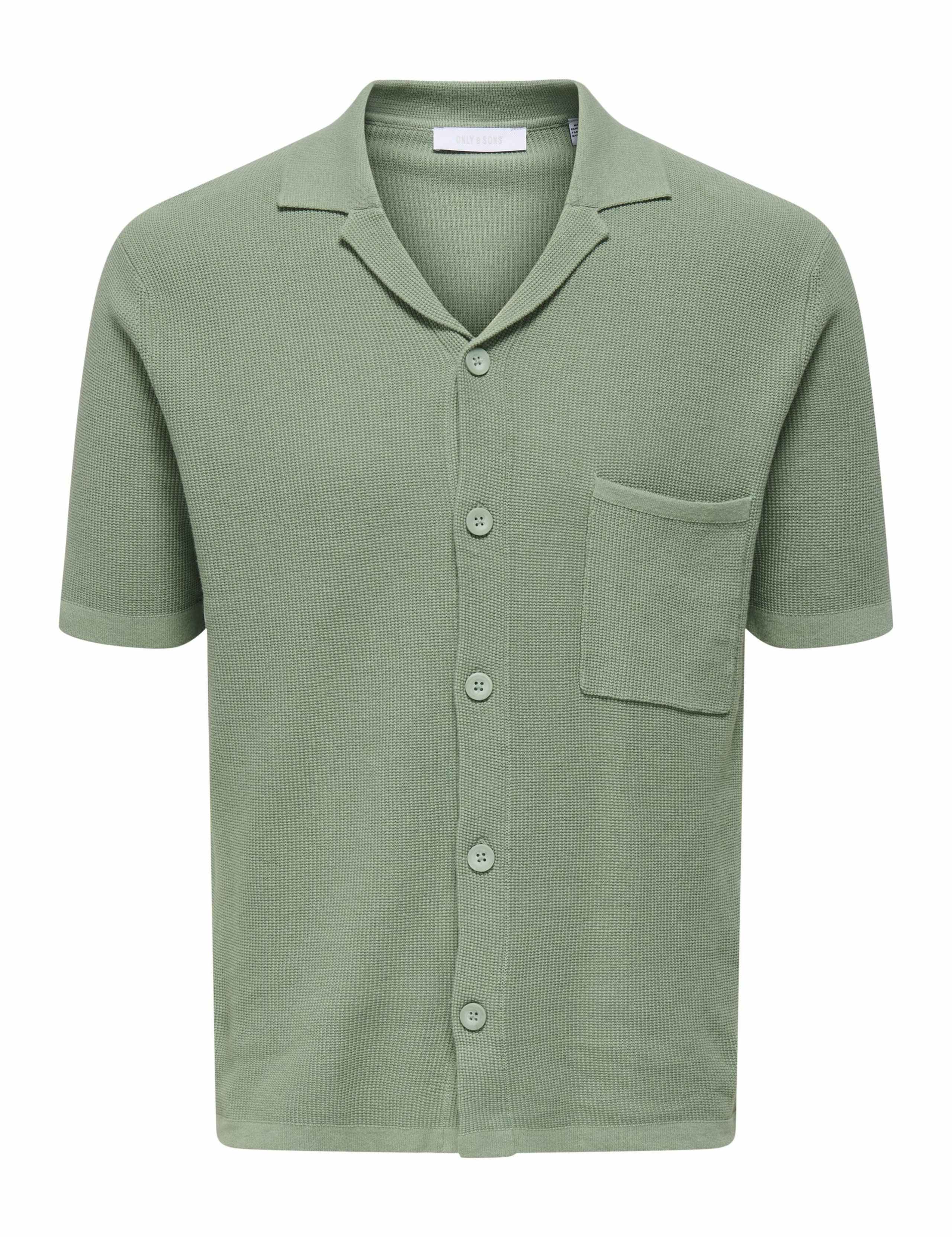 Pure Cotton Knitted Short Sleeve Shirt