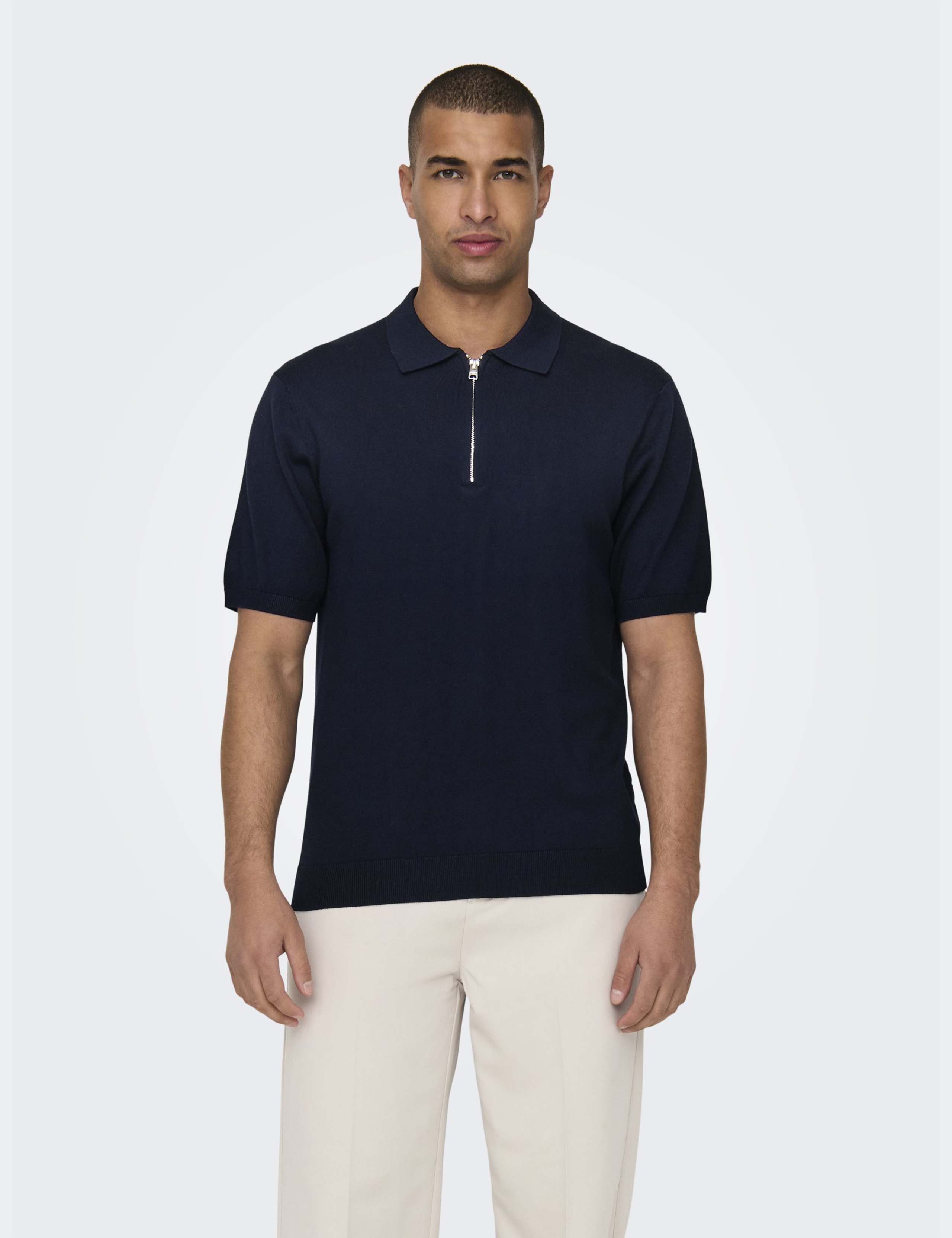 Half Zip Polo Shirt