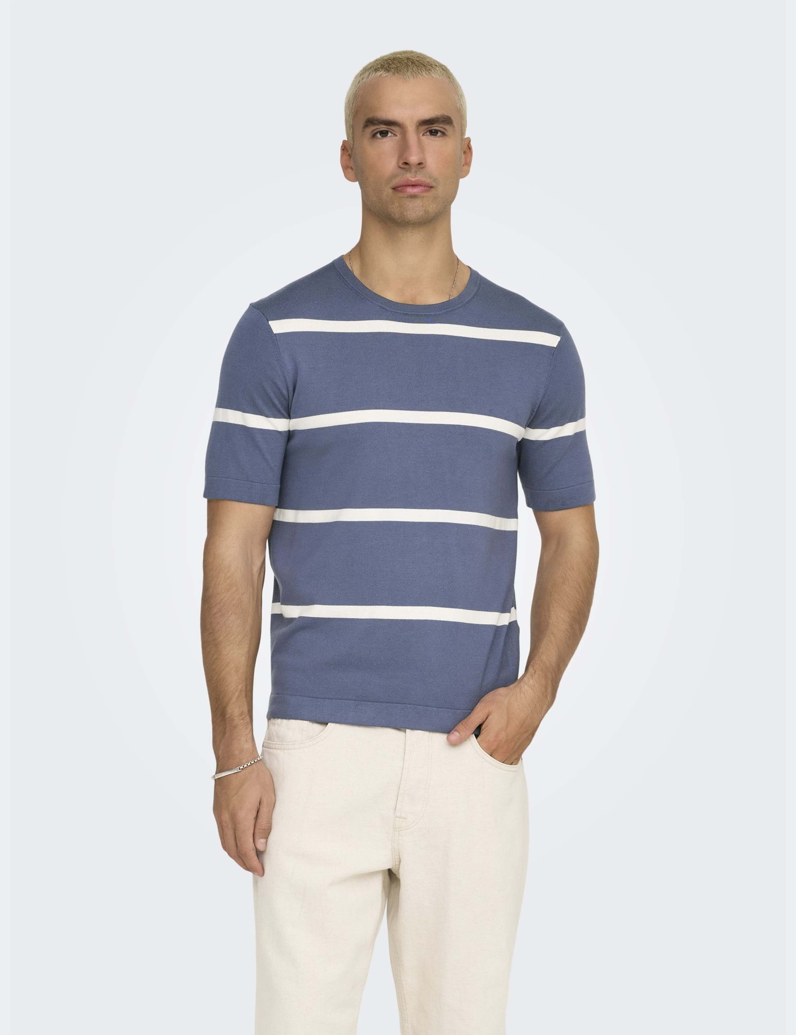 Striped Knitted T-Shirt