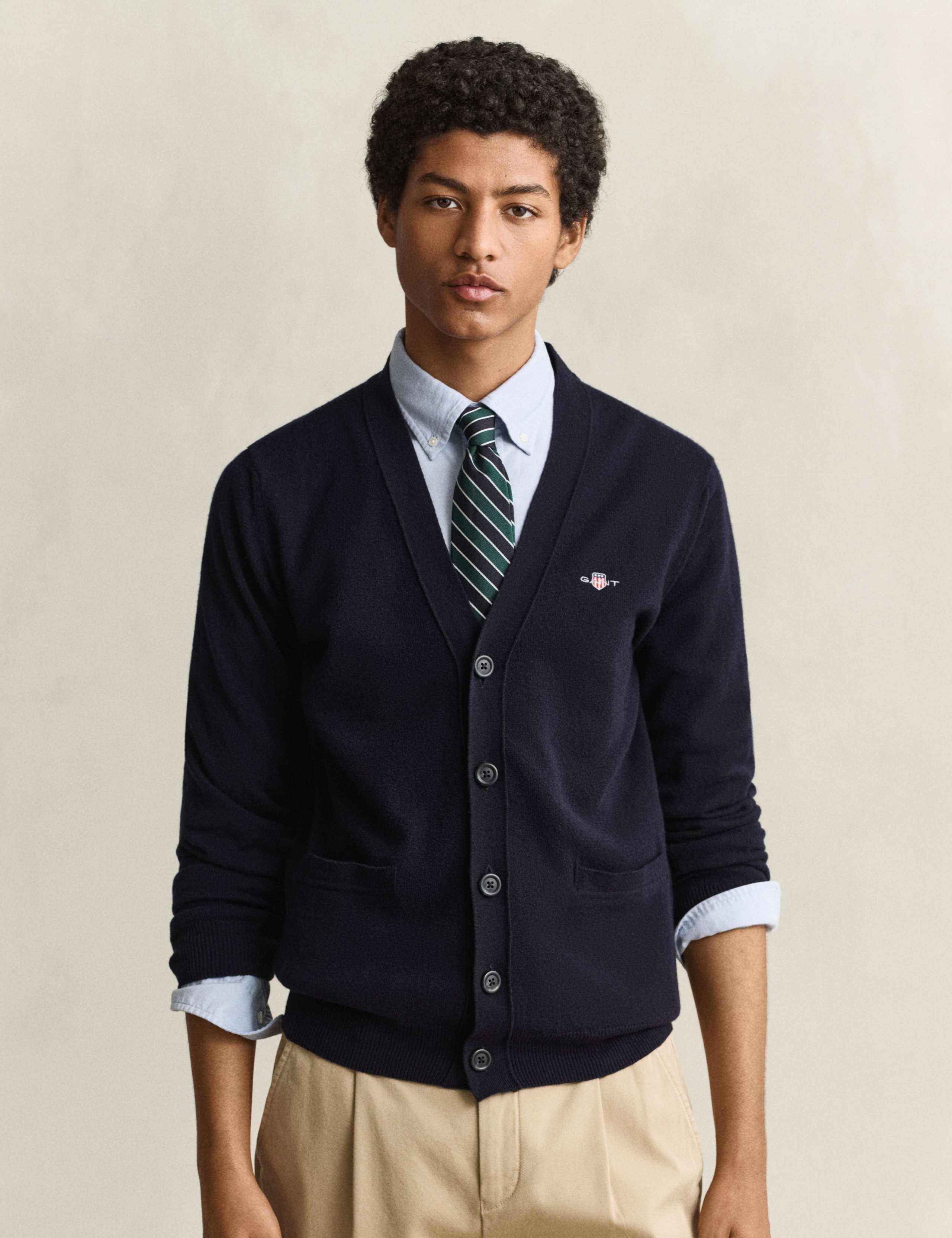 Pure Superfine Lambswool V-Neck Cardigan