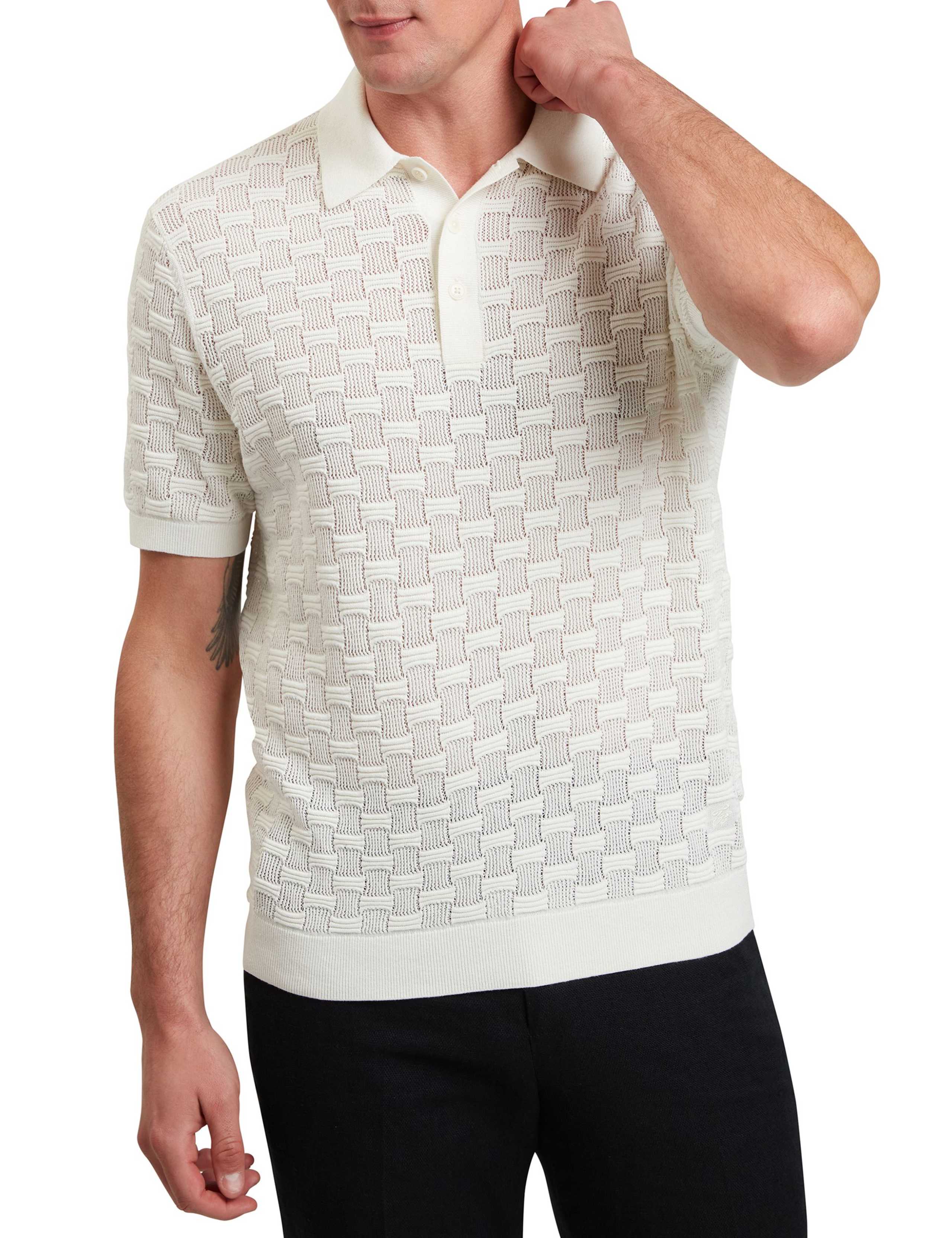 Cotton Rich Textured Polo Shirt