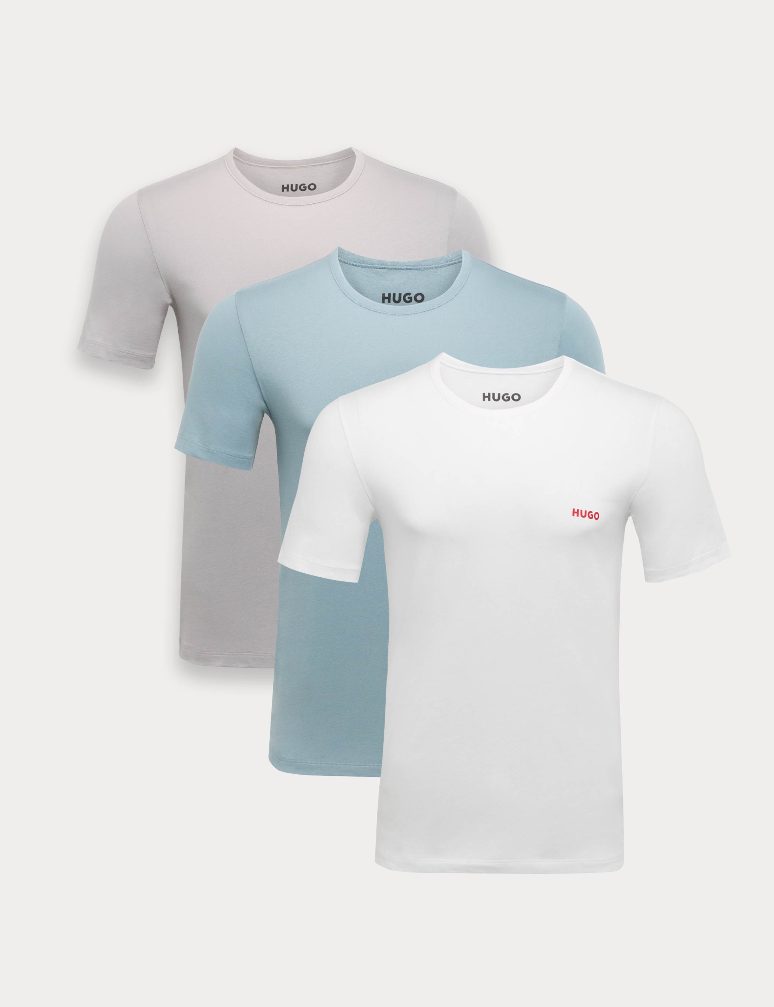 3 Pack Pure Cotton Logo T-Shirts