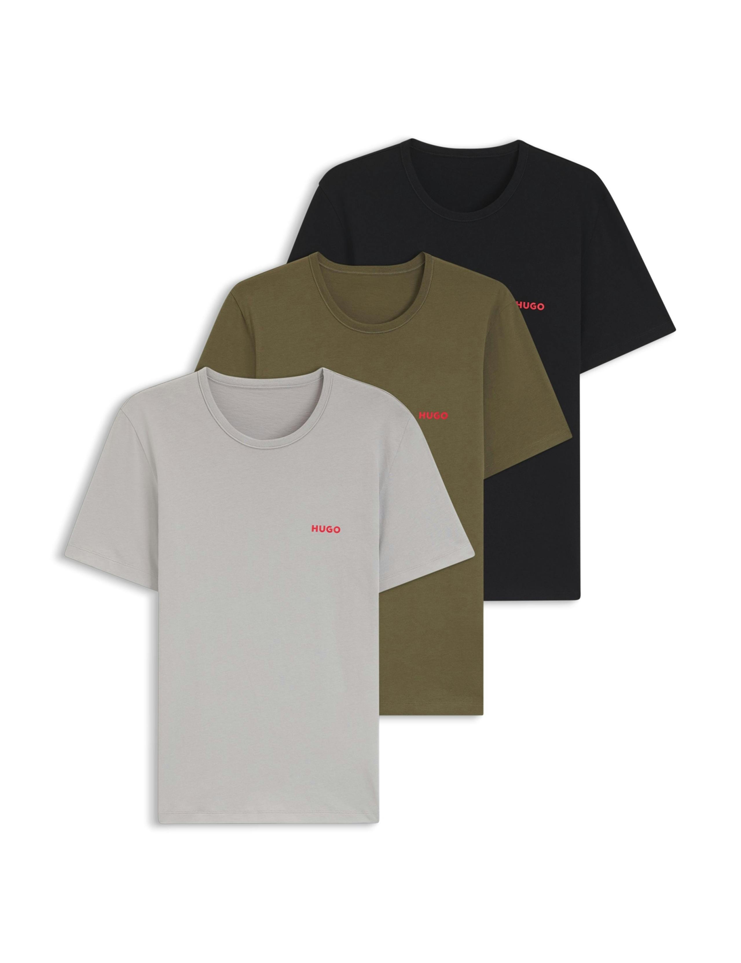 3 Pack Pure Cotton Logo T-Shirts