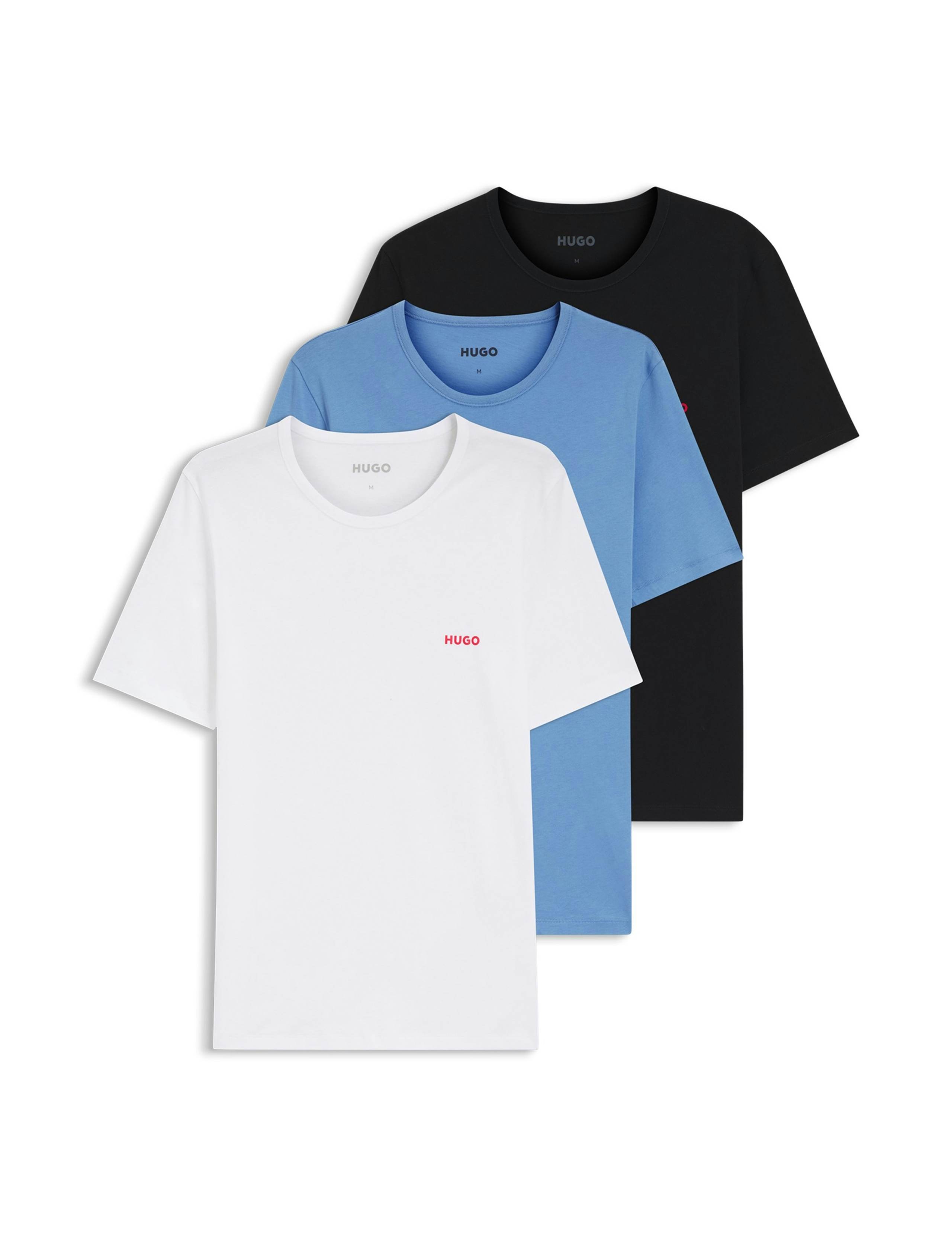3 Pack Pure Cotton Logo T-Shirts