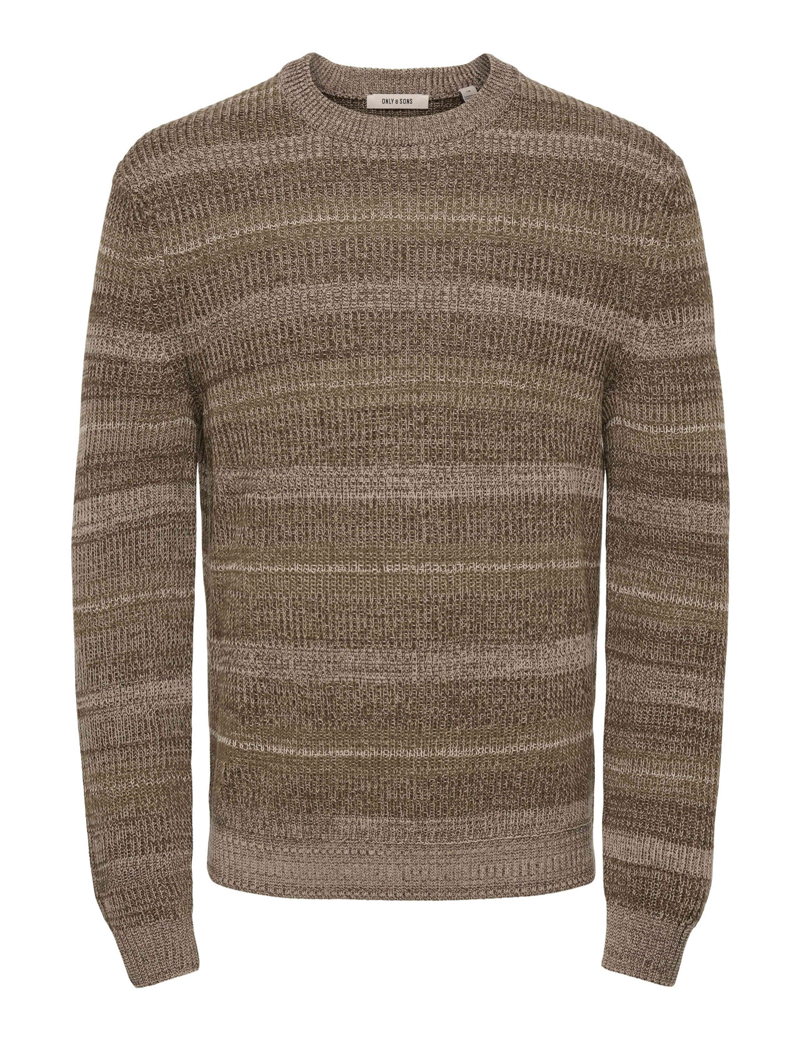 Striped Cotton Crew Neck Jumper