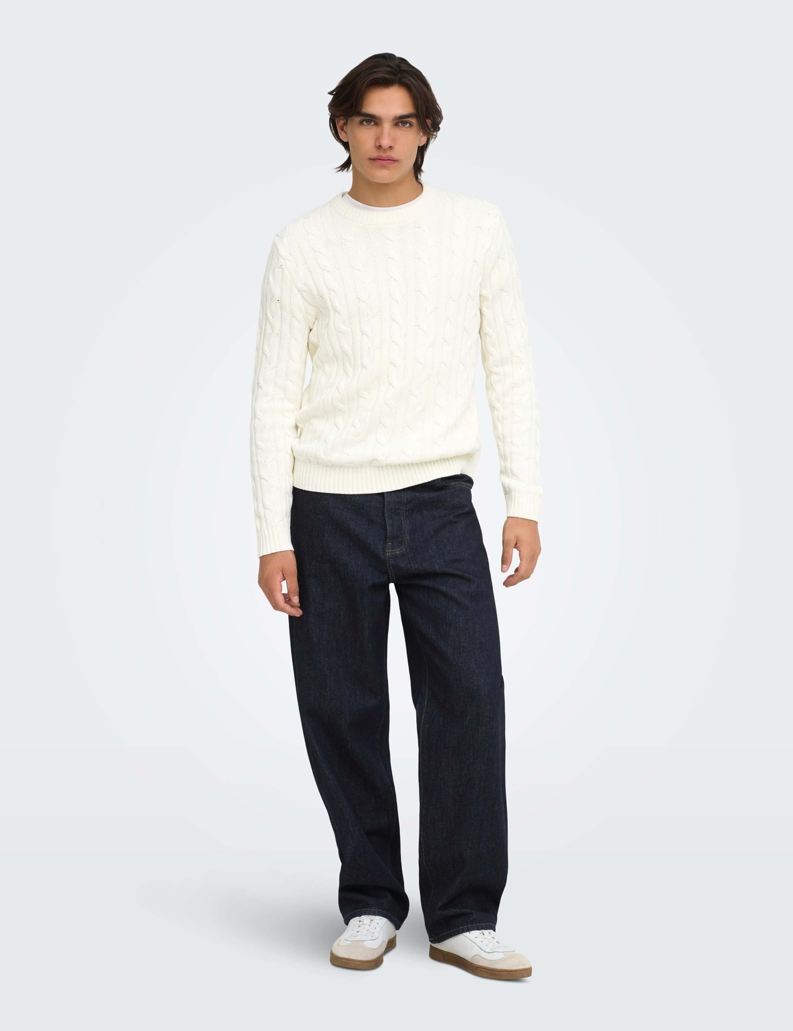 Denim Loose Fit Straight Leg Jeans