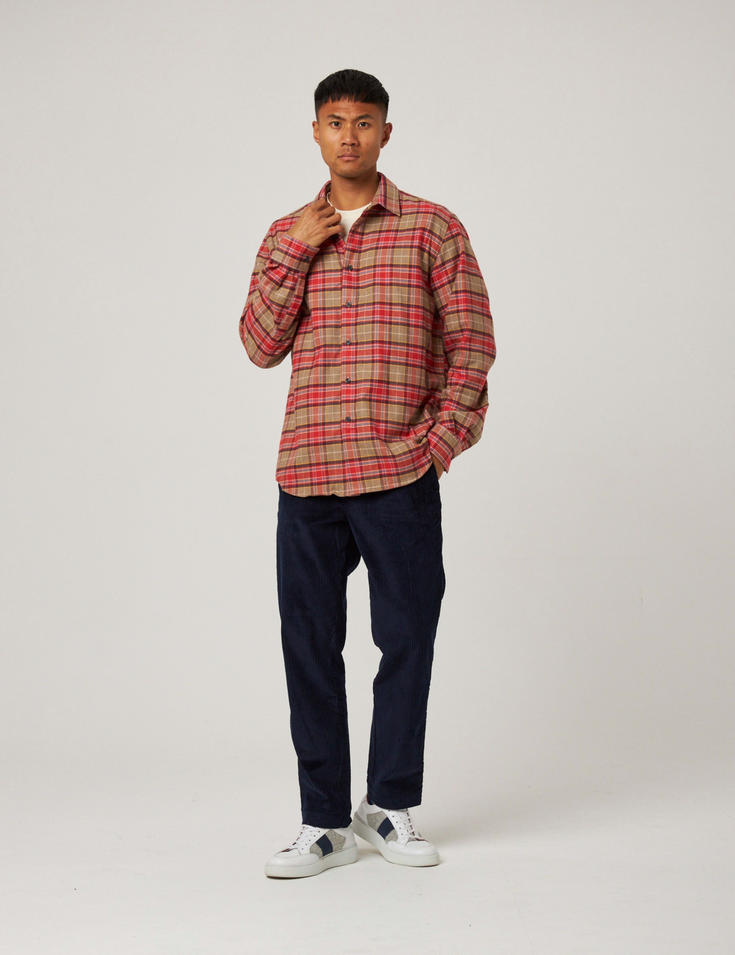 Pure Cotton Checked Flannel Shirt