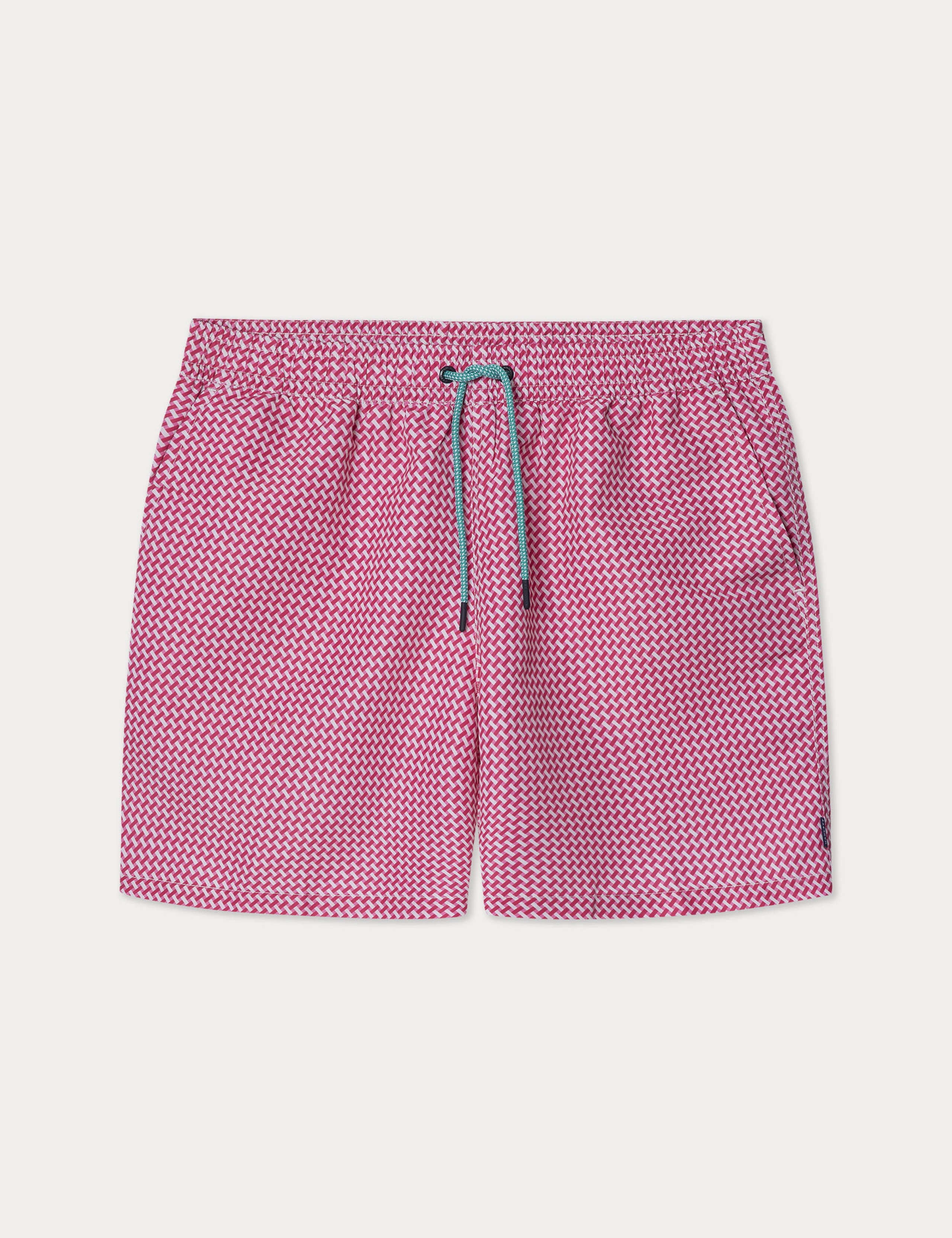 Geometric Woven Print Swim Shorts