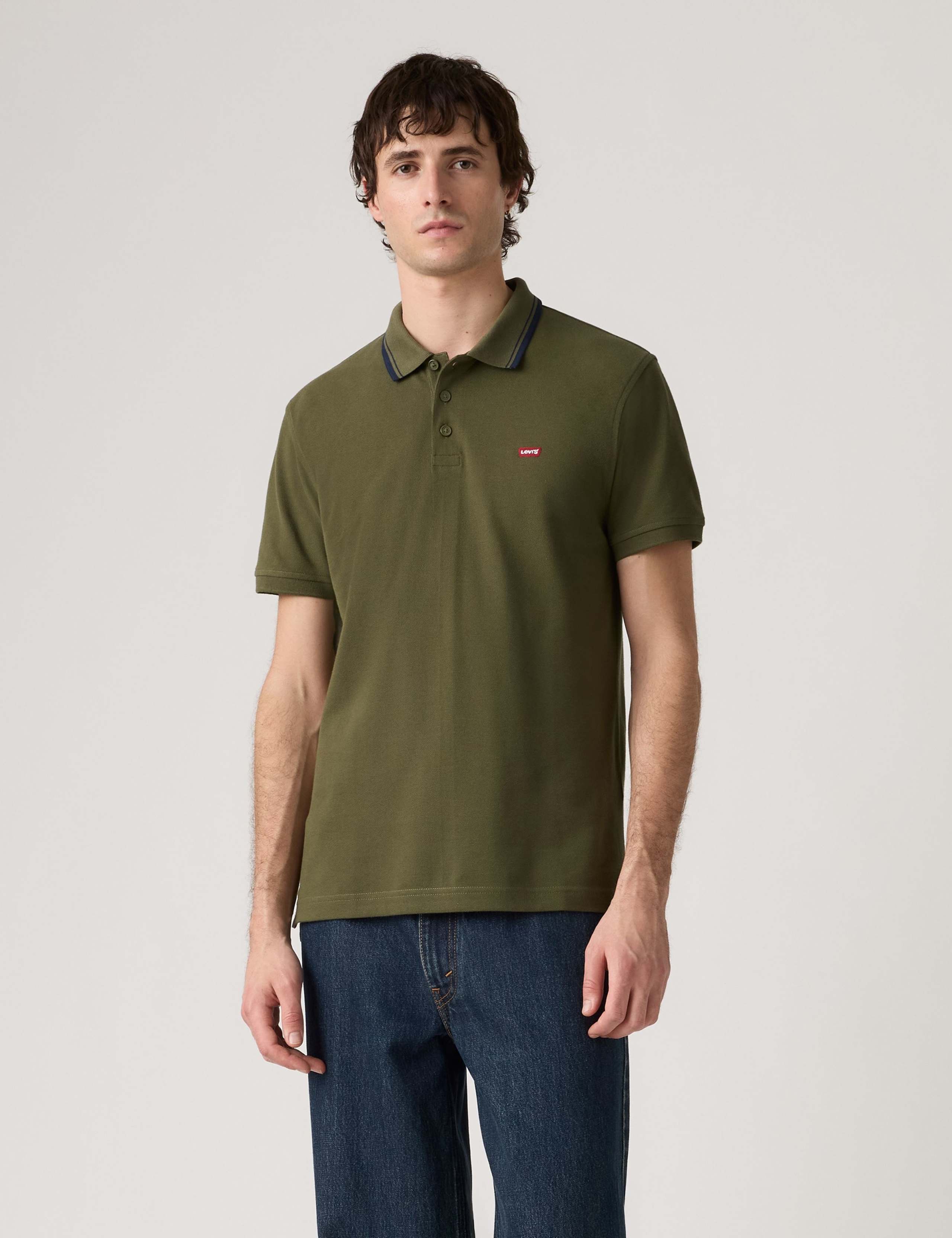 Pure Cotton Tipped Polo Shirt