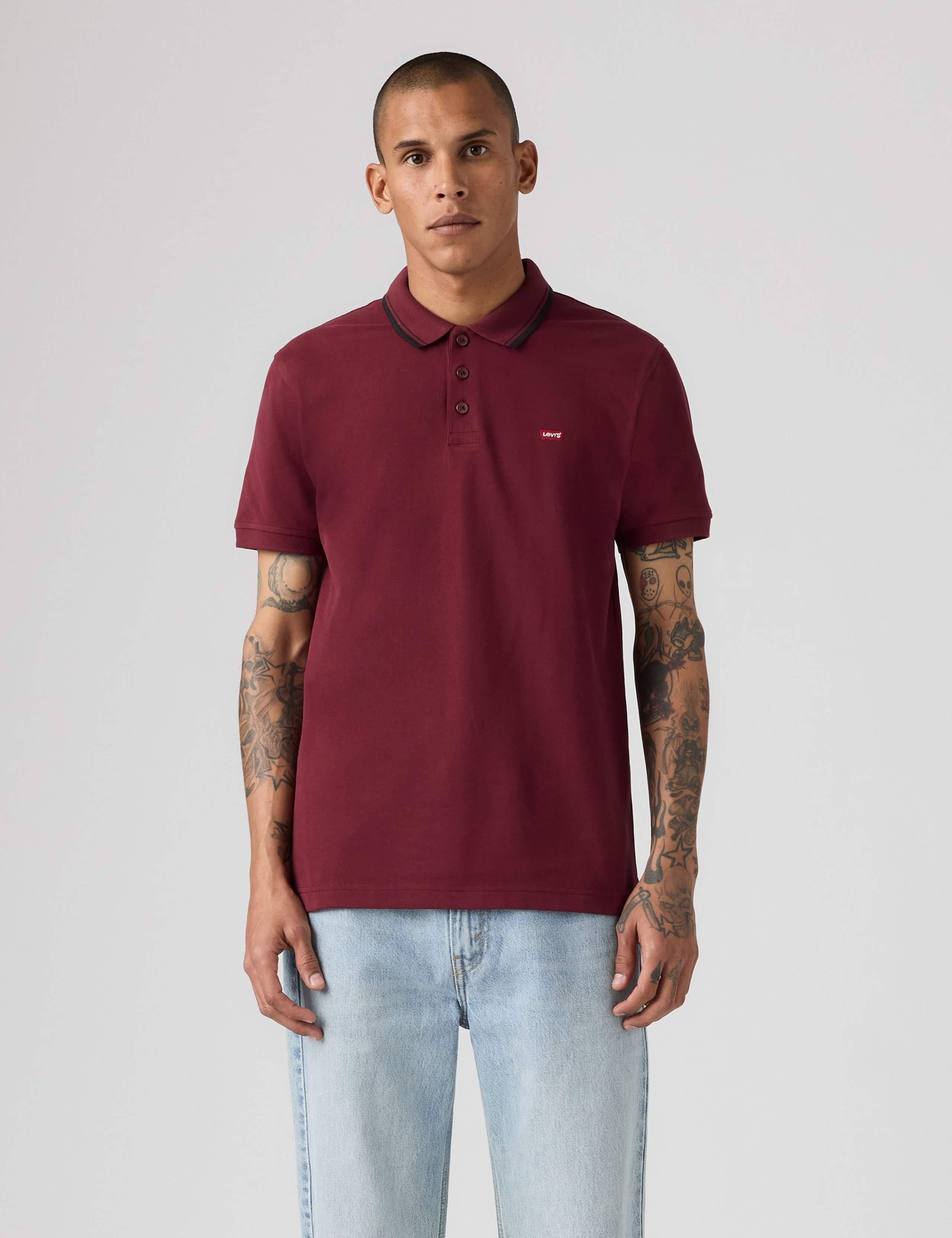 Pure Cotton Tipped Polo Shirt