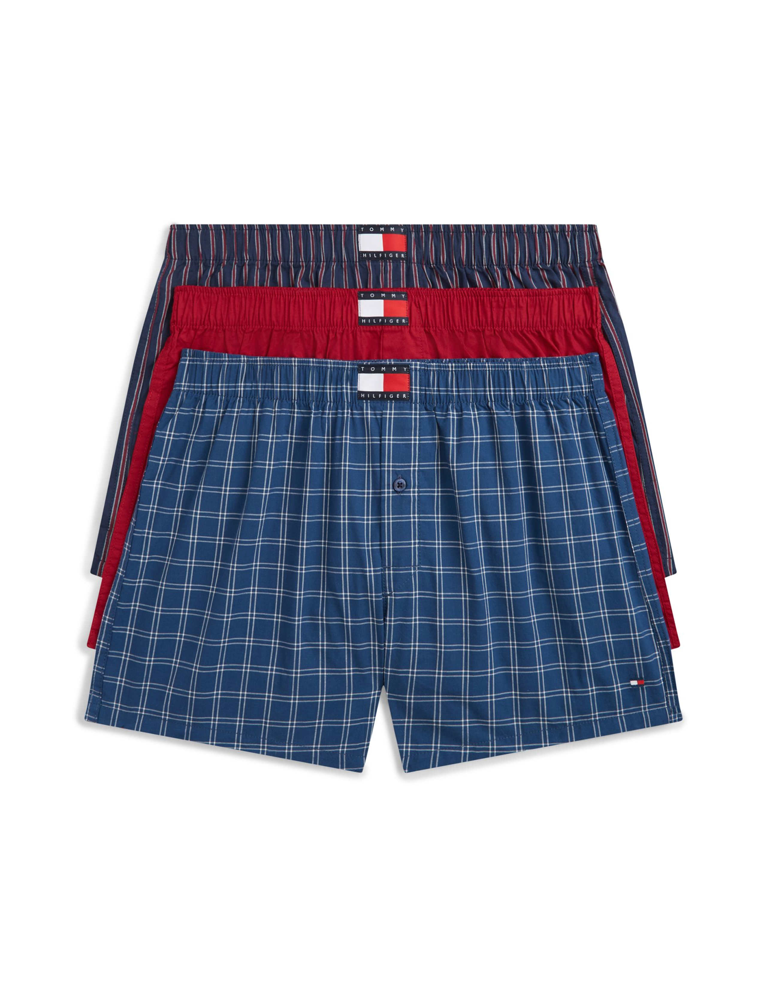 3 Pack Heritage Pure Cotton Woven Boxers