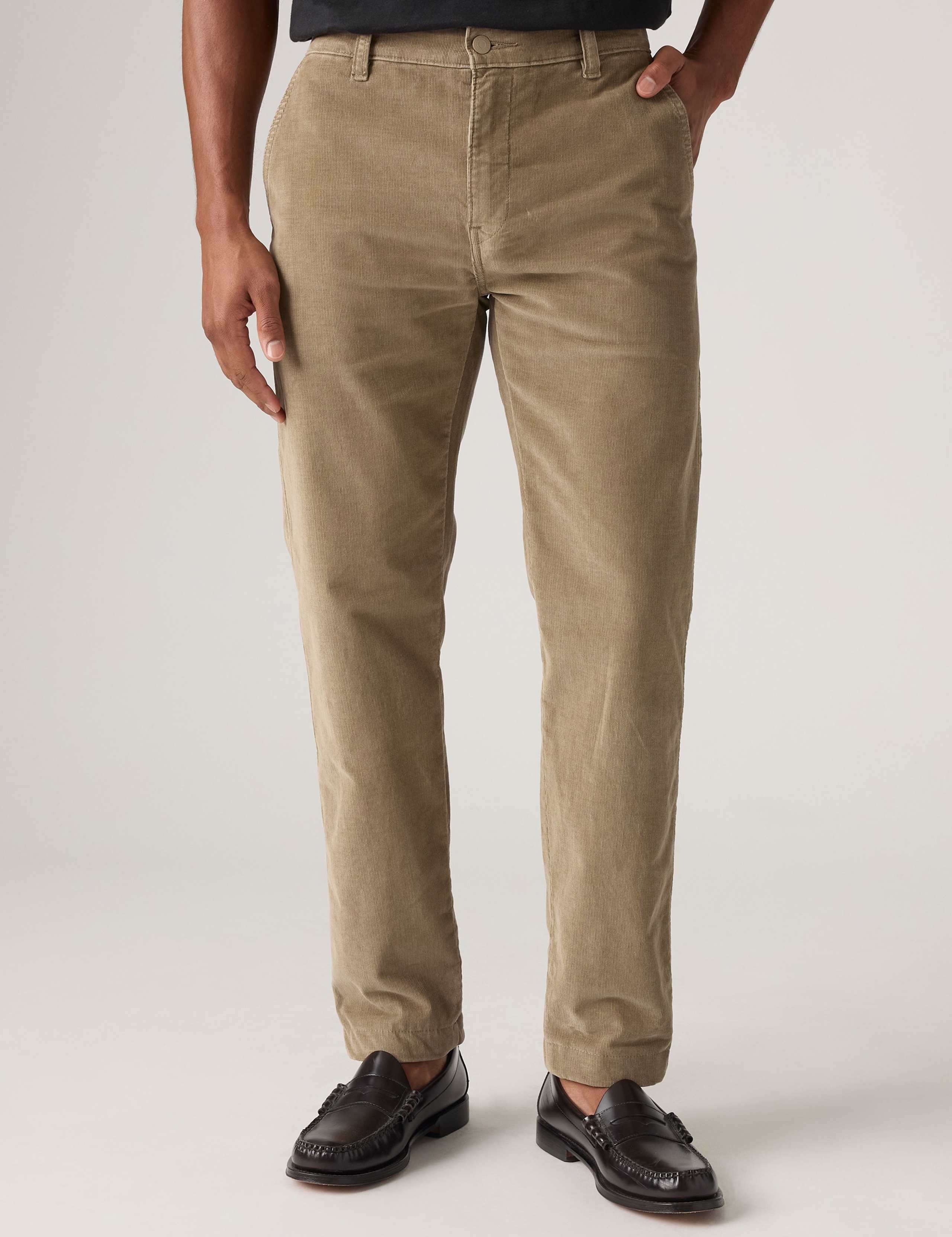Tapered Fit Corduroy Chino Trousers