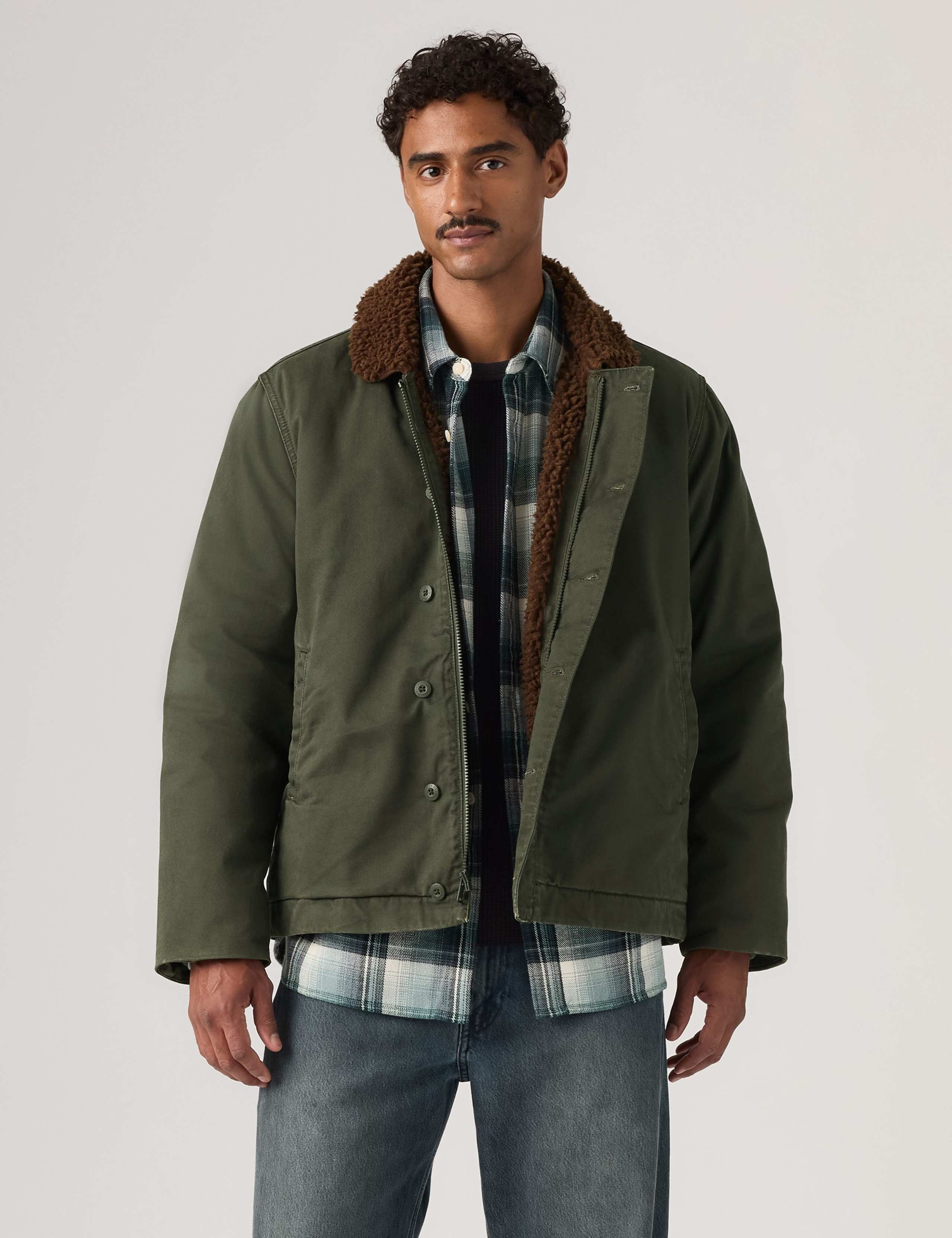 Regular Fit Pure Cotton Utility Jacket