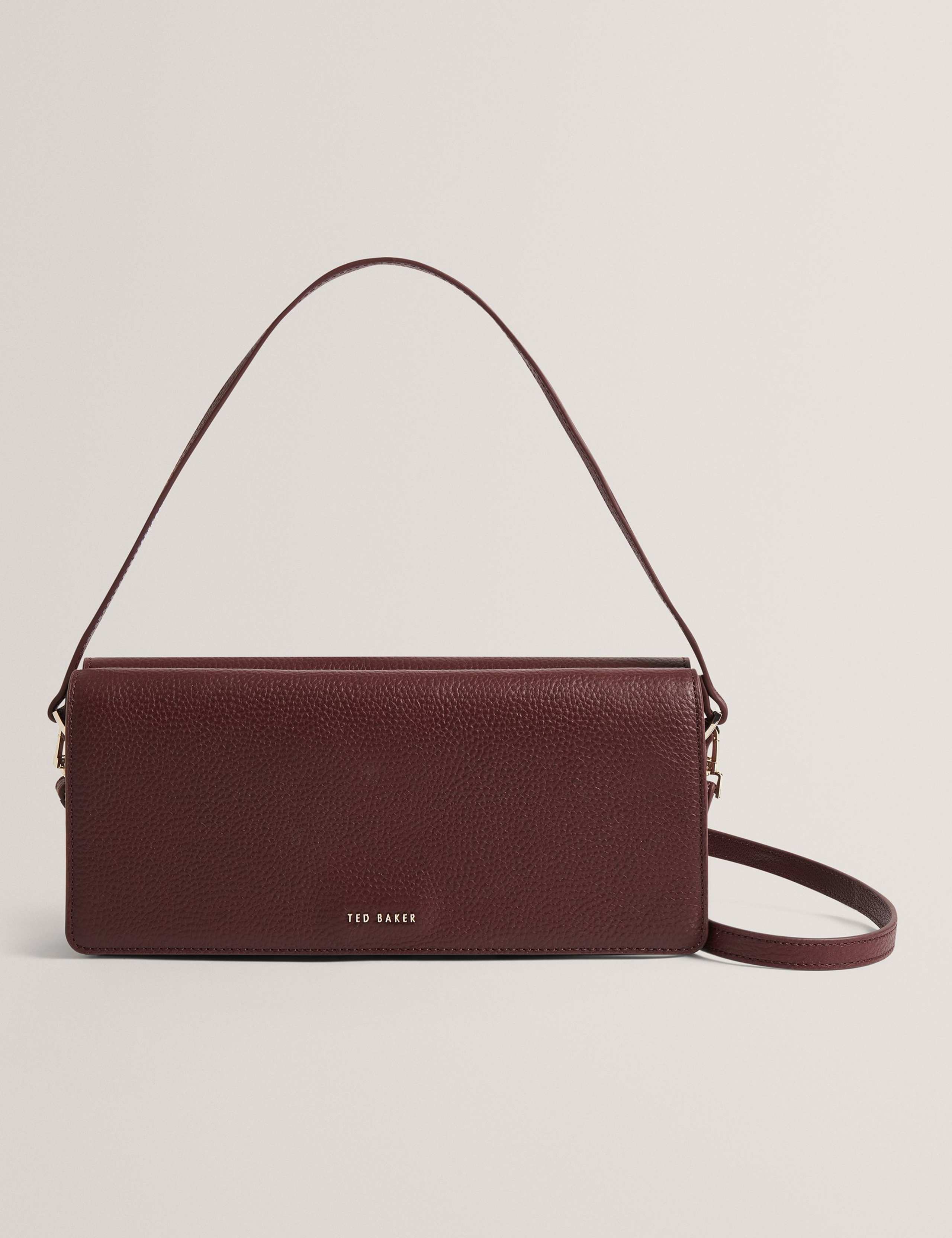 Twyyla Leather Baguette Bag