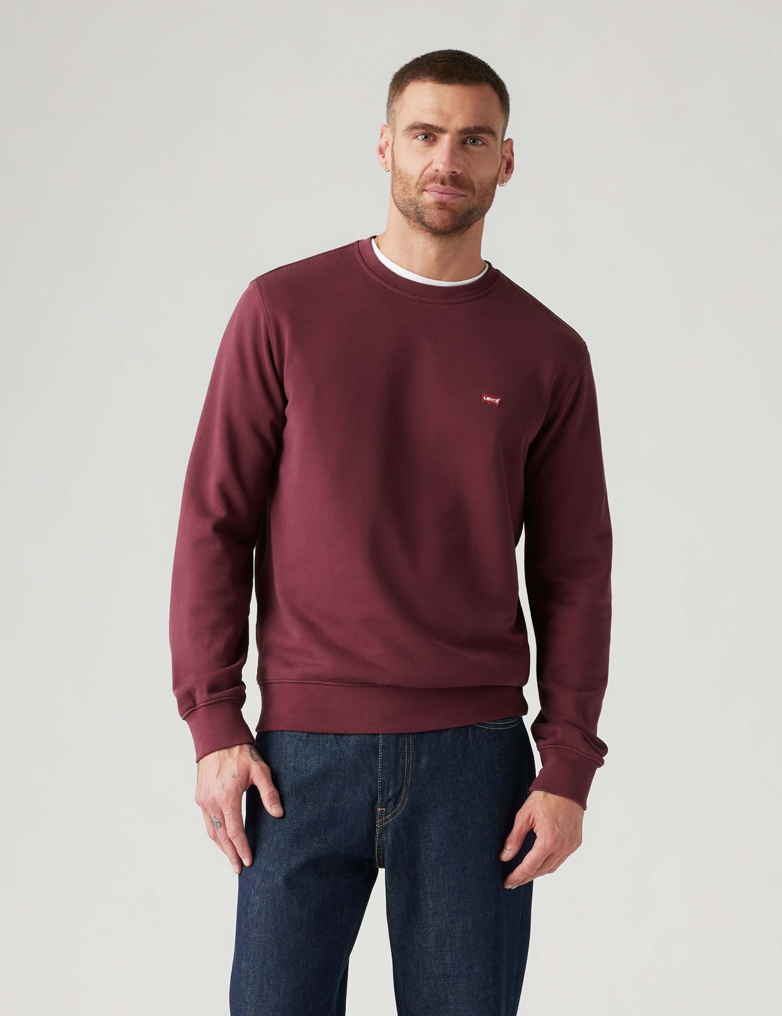 Regular Fit Pure Cotton Crew Neck Sweatshirt