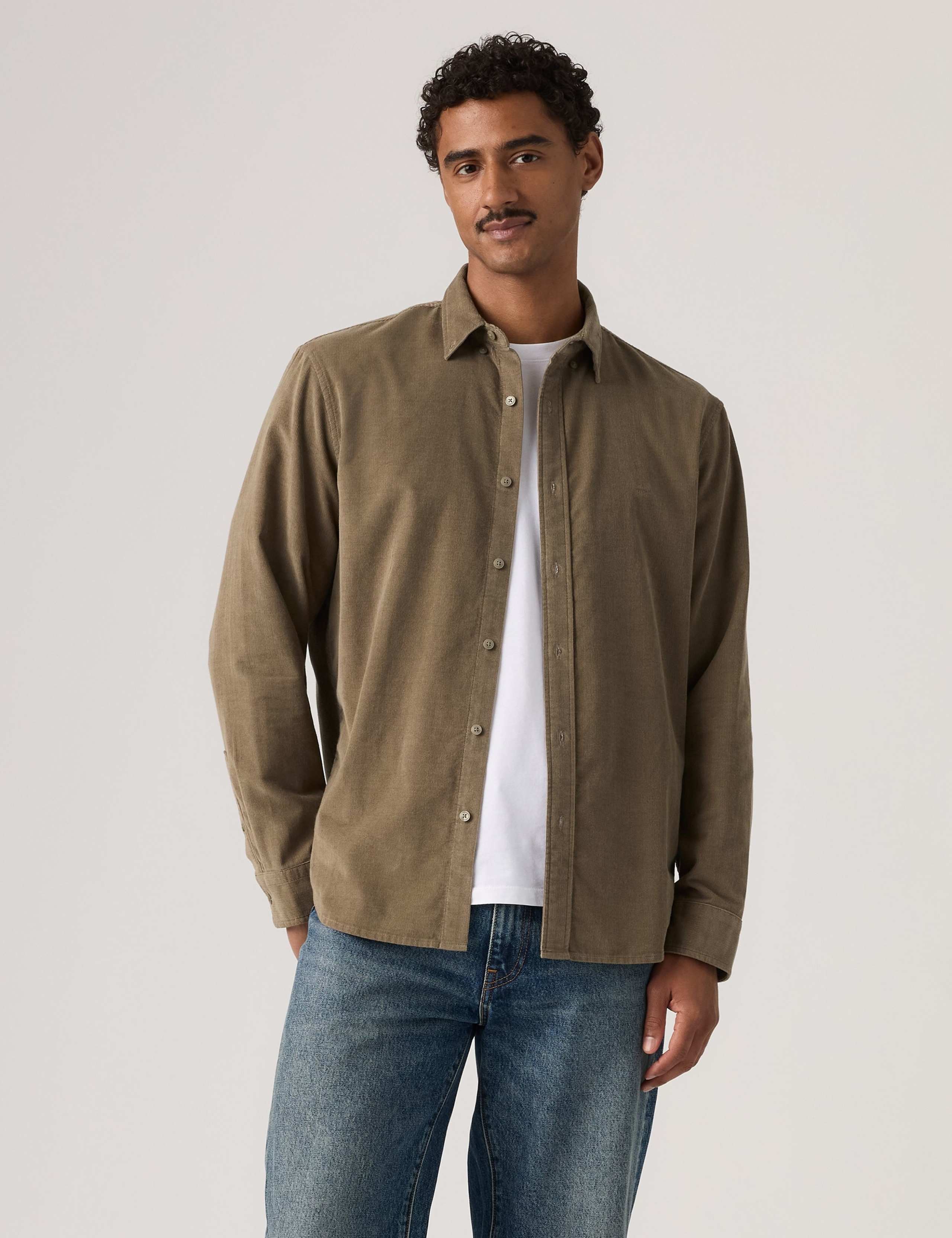 Regular Fit Corduroy Shirt