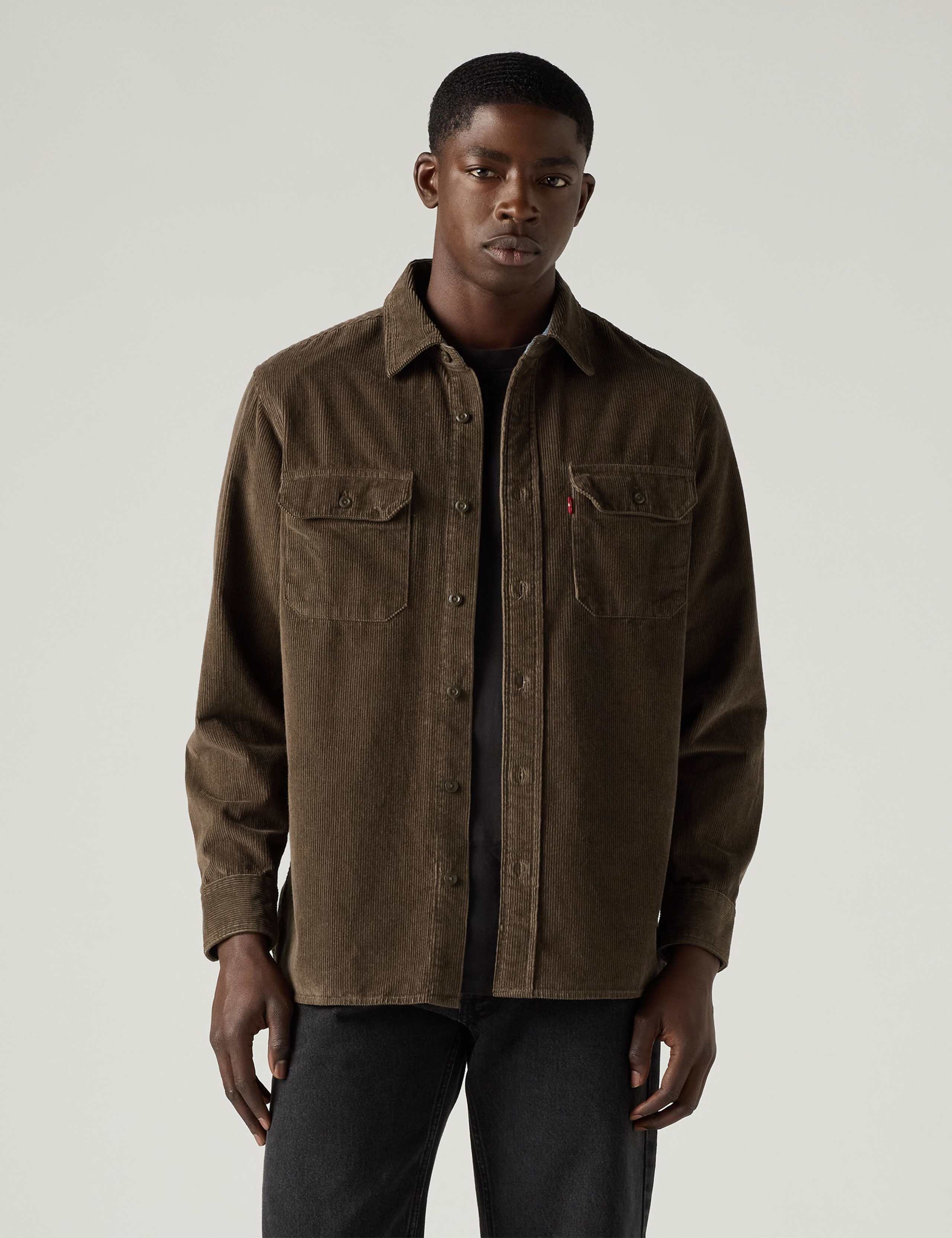 Classic Pure Cotton Needlecord Worker Shirt