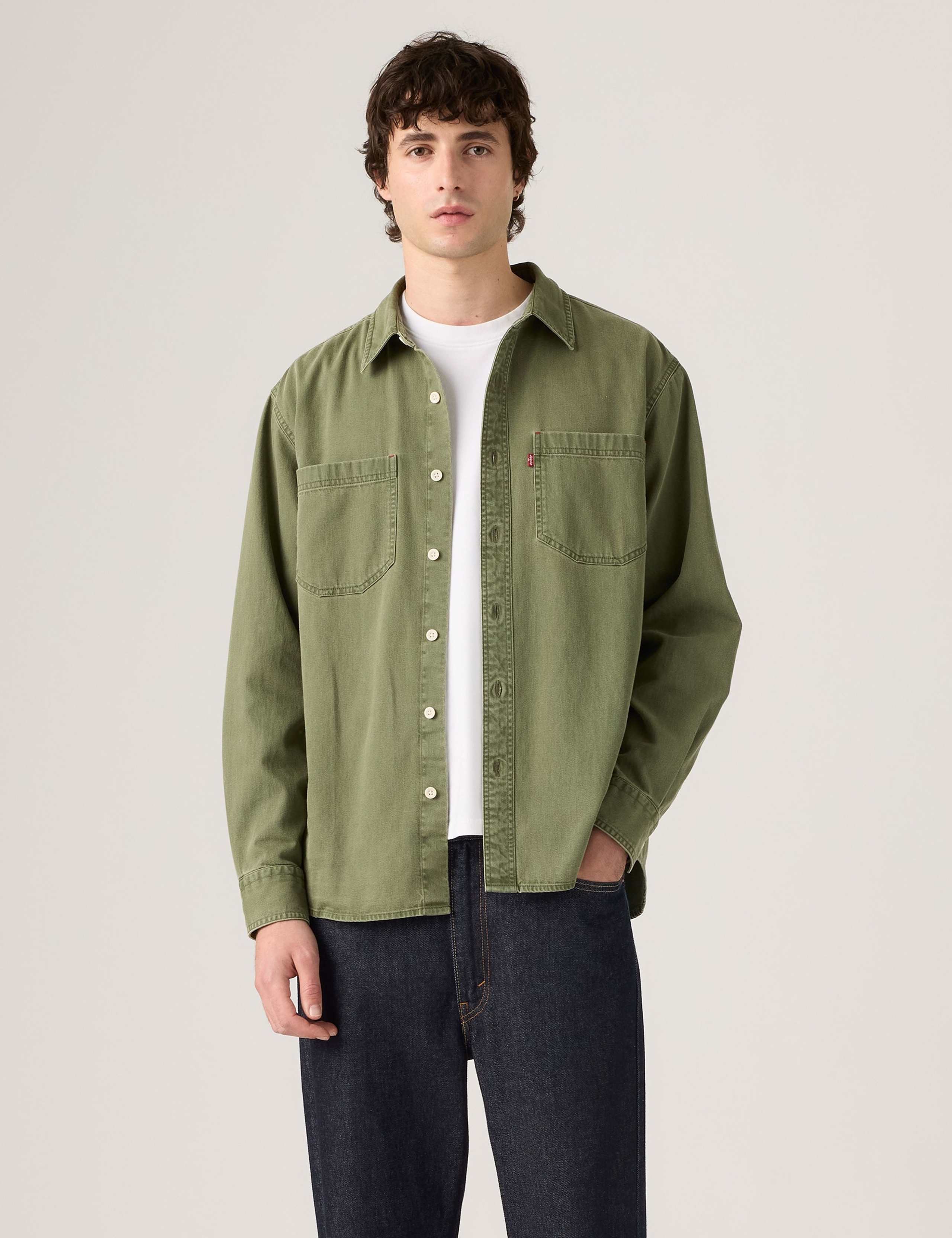 Relaxed Fit Pure Cotton Denim Shirt