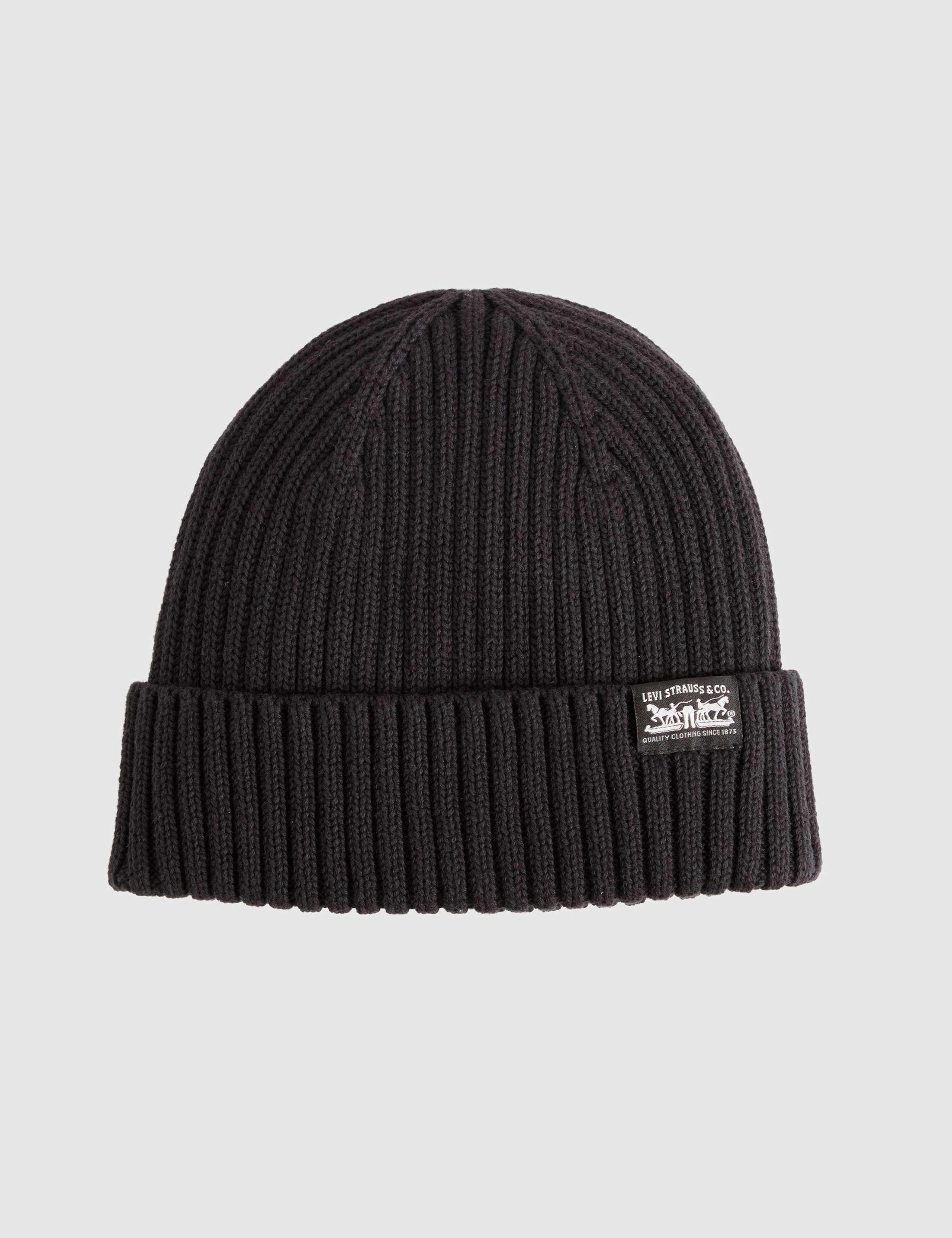 Pure Cotton Knitted Ribbed Beanie Hat