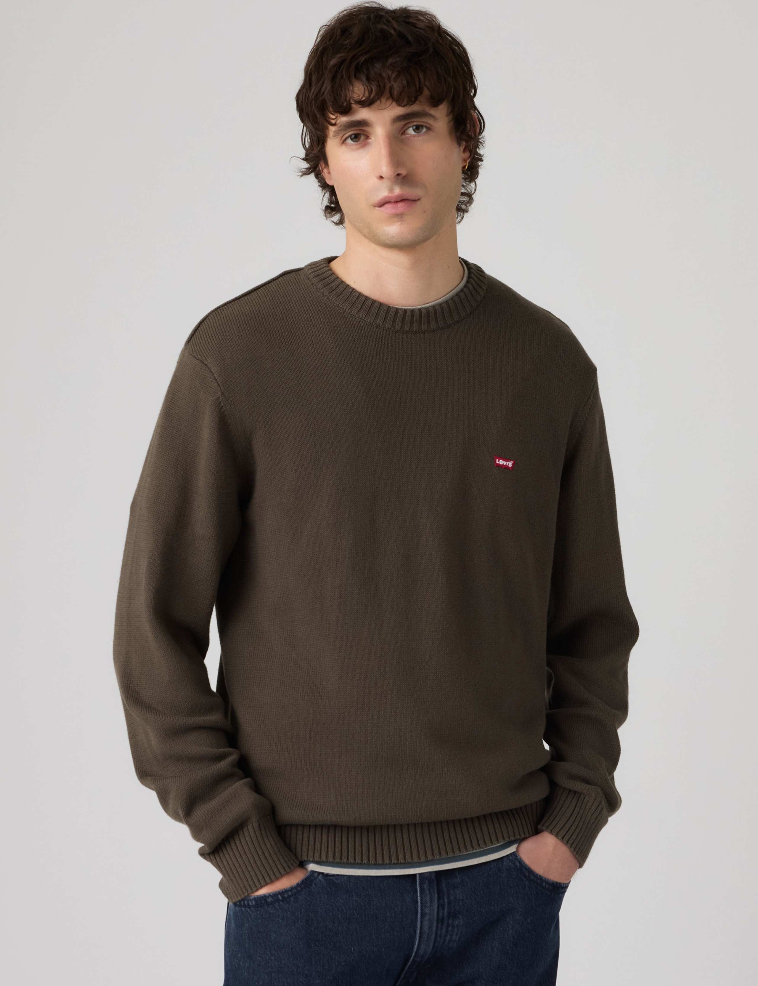 Pure Cotton Crew Neck Jumper
