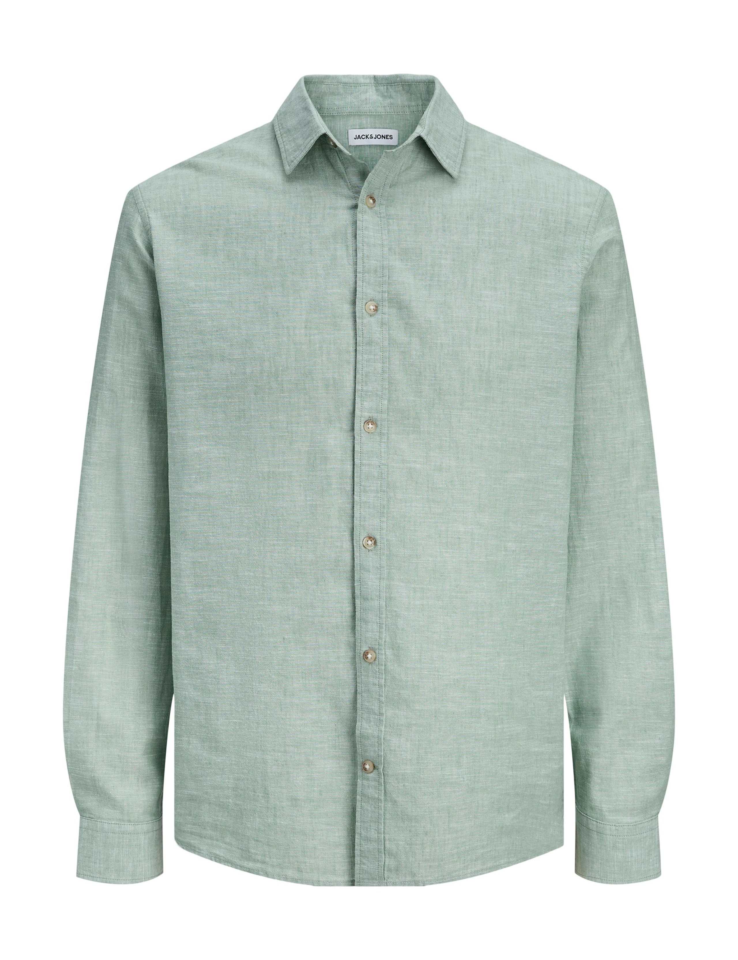 Regular Fit Linen Blend Shirt