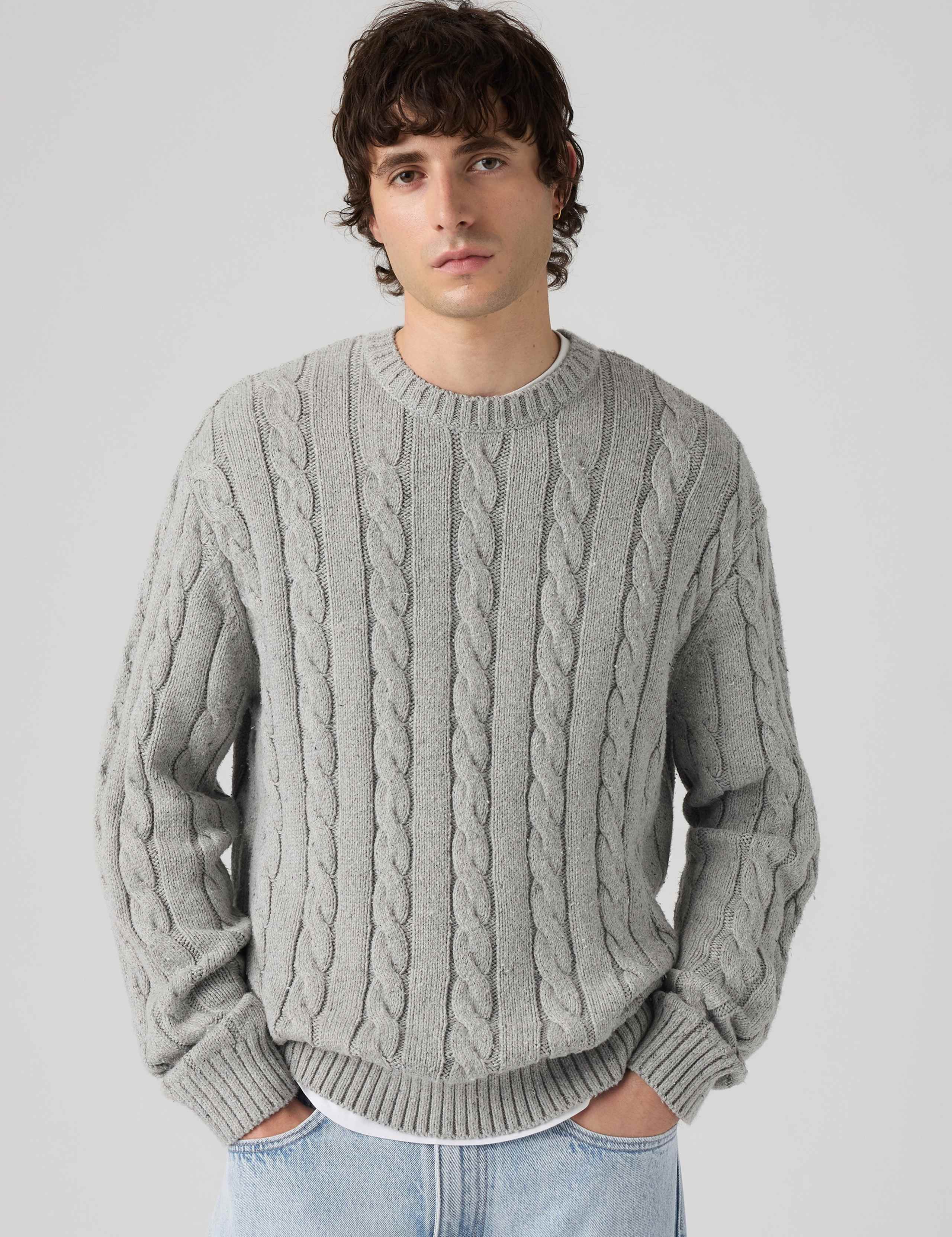 Laurel Cable Knit Crew Neck Jumper