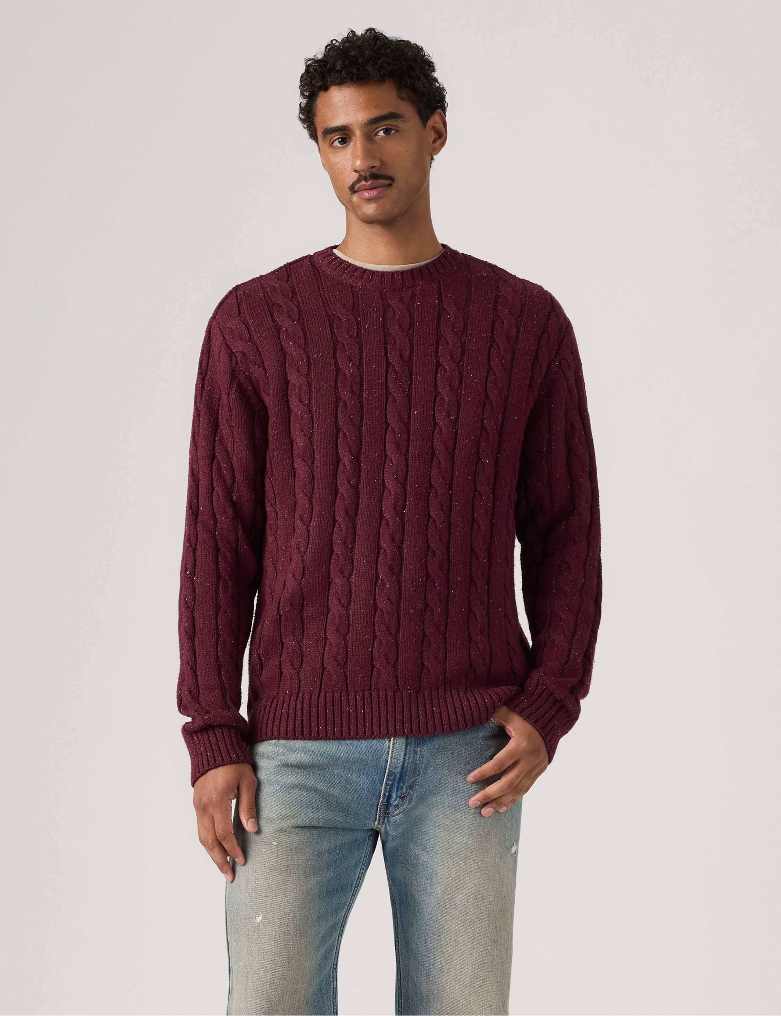Laurel Cable Knit Crew Neck Jumper