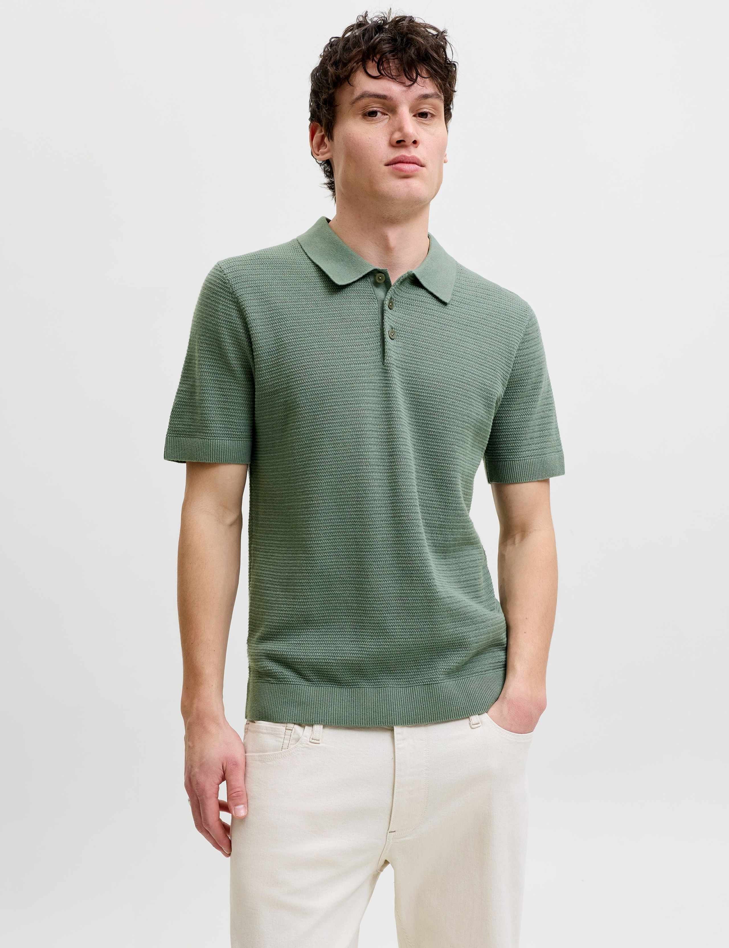 Regular Fit Striped Short Sleeve Oxford Shirt