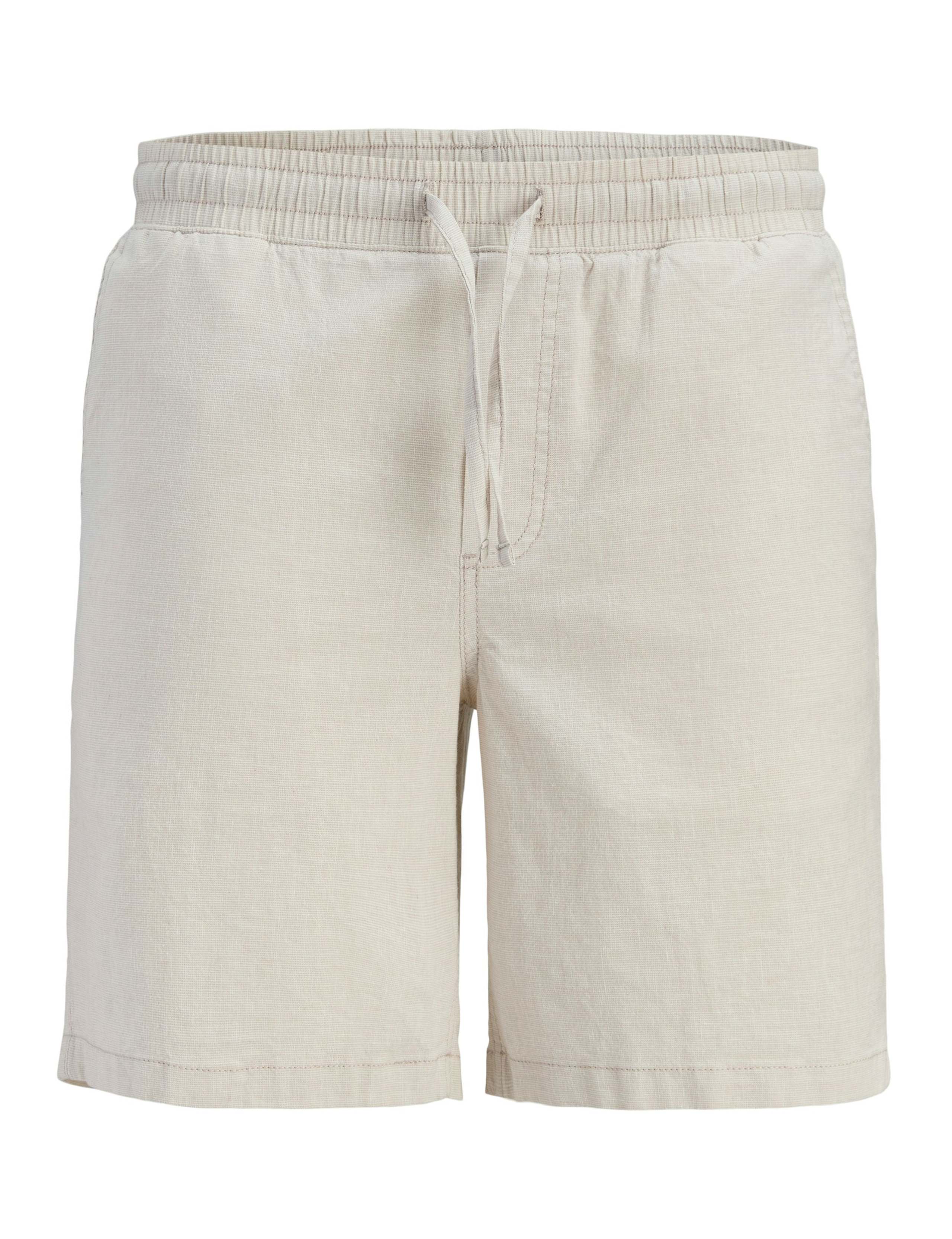 Cotton Linen Blend Shorts