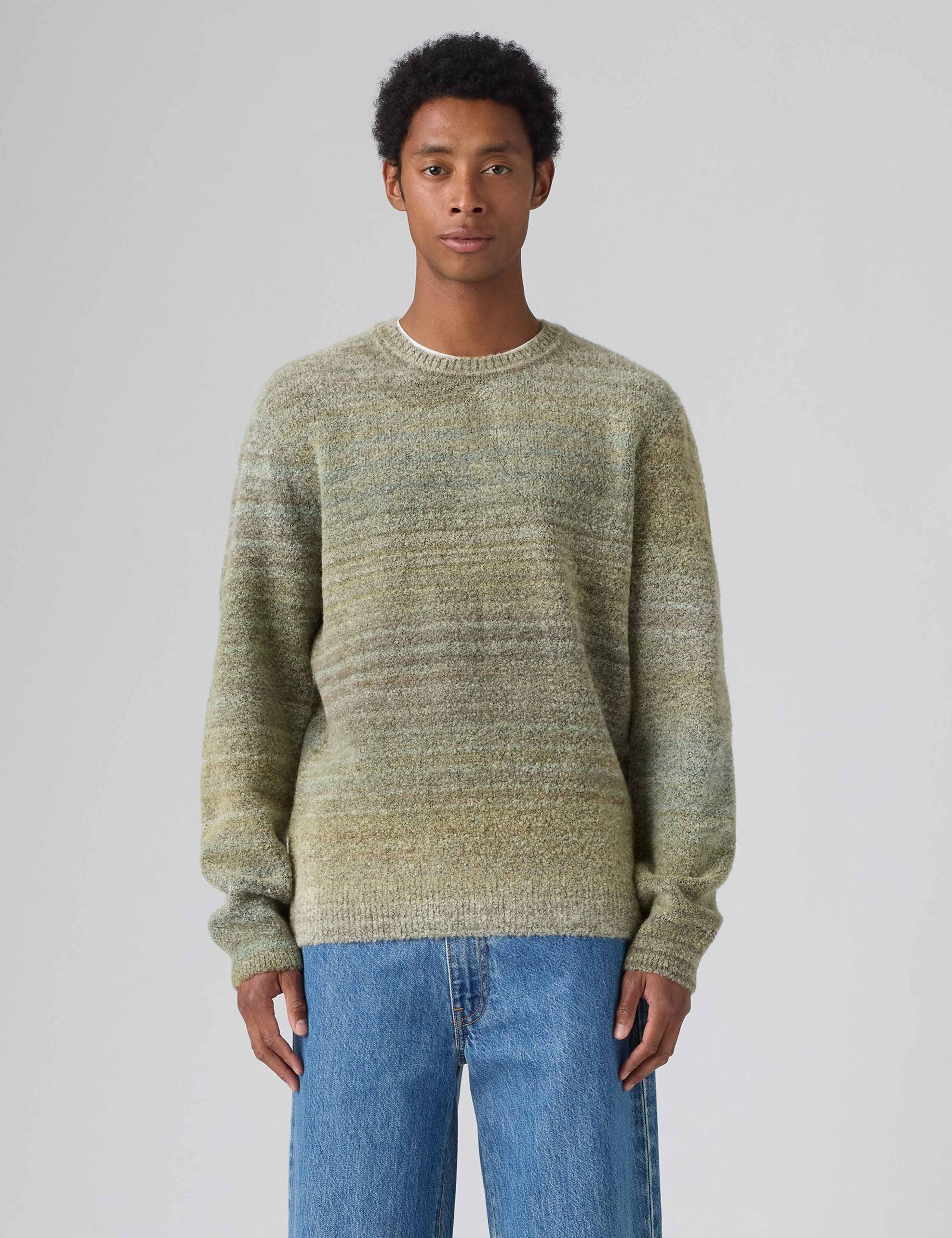 Regular Fit Striped Crew Neck Jumper