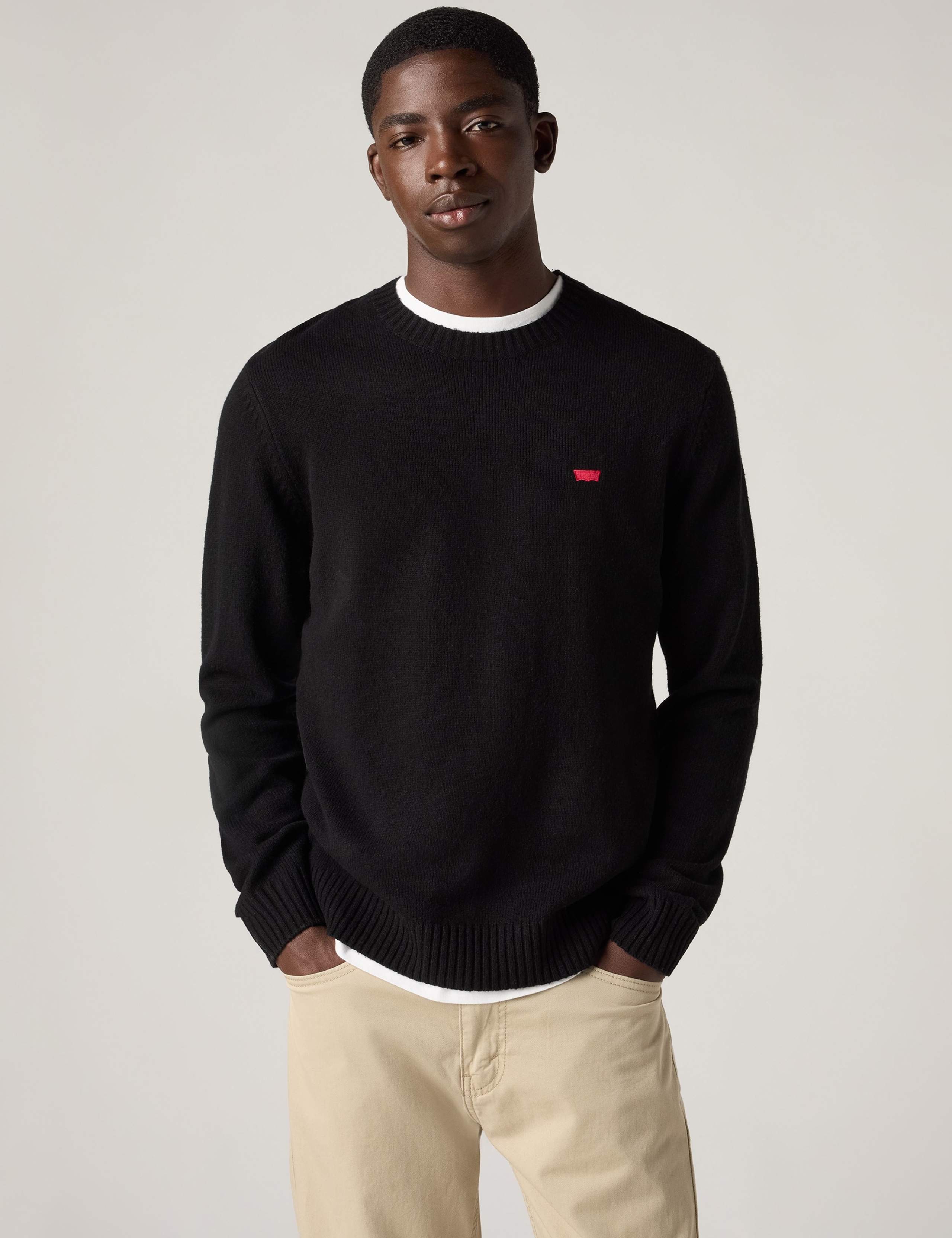 Wool Rich Crew Neck Sweatshirt