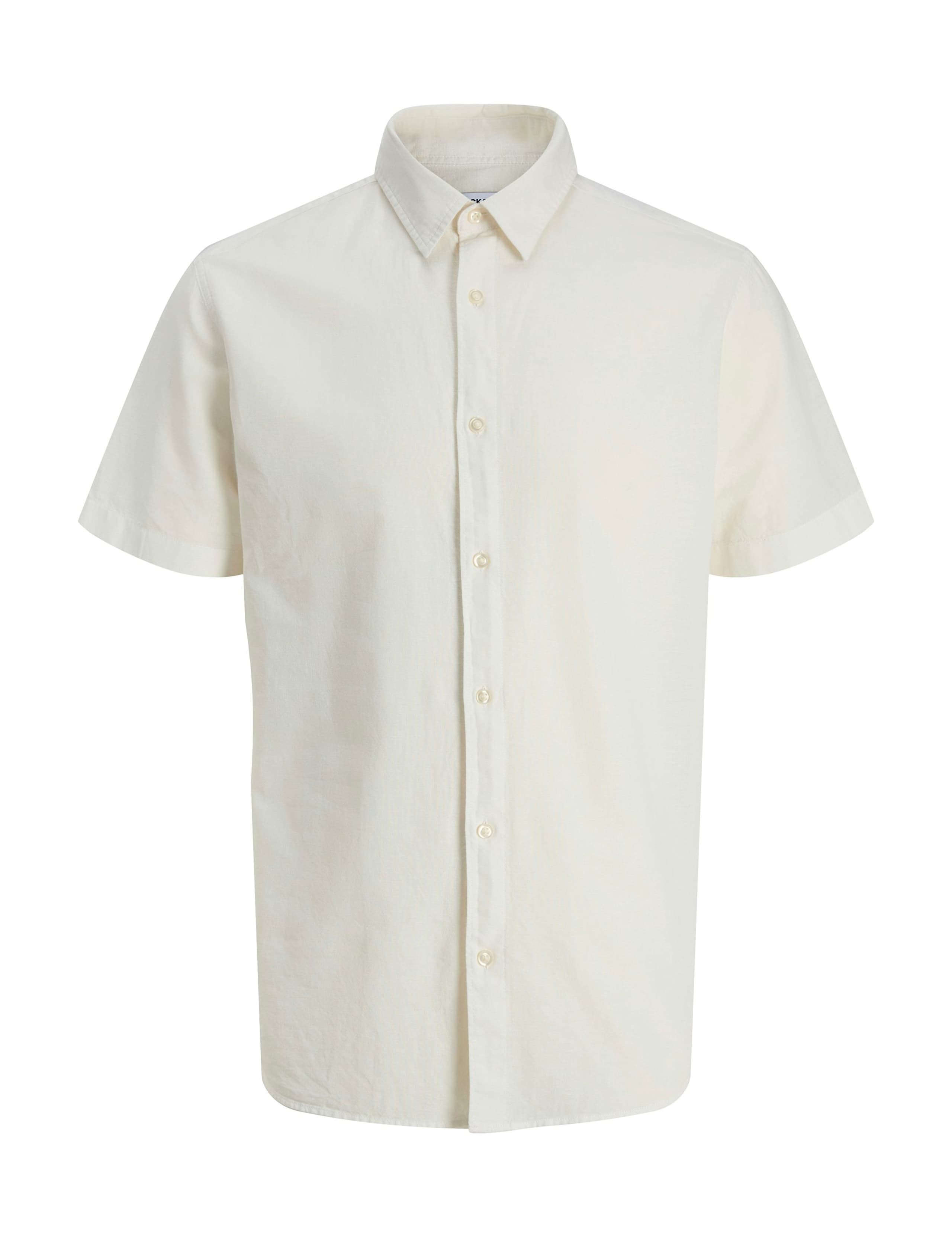 Regular Fit Linen Blend Short Sleeve Shirt