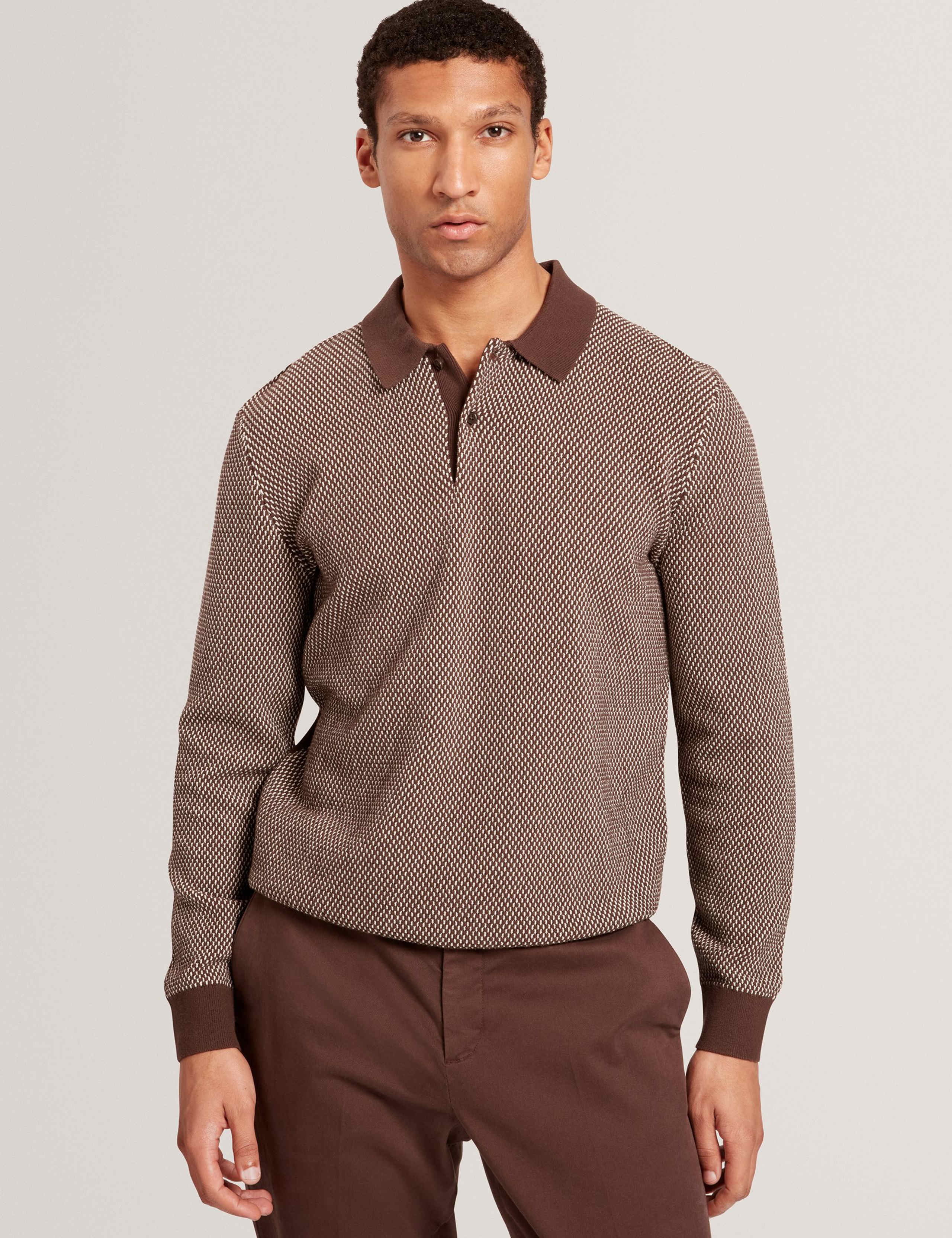 ARDO LS Small Stitch Knitted Polo