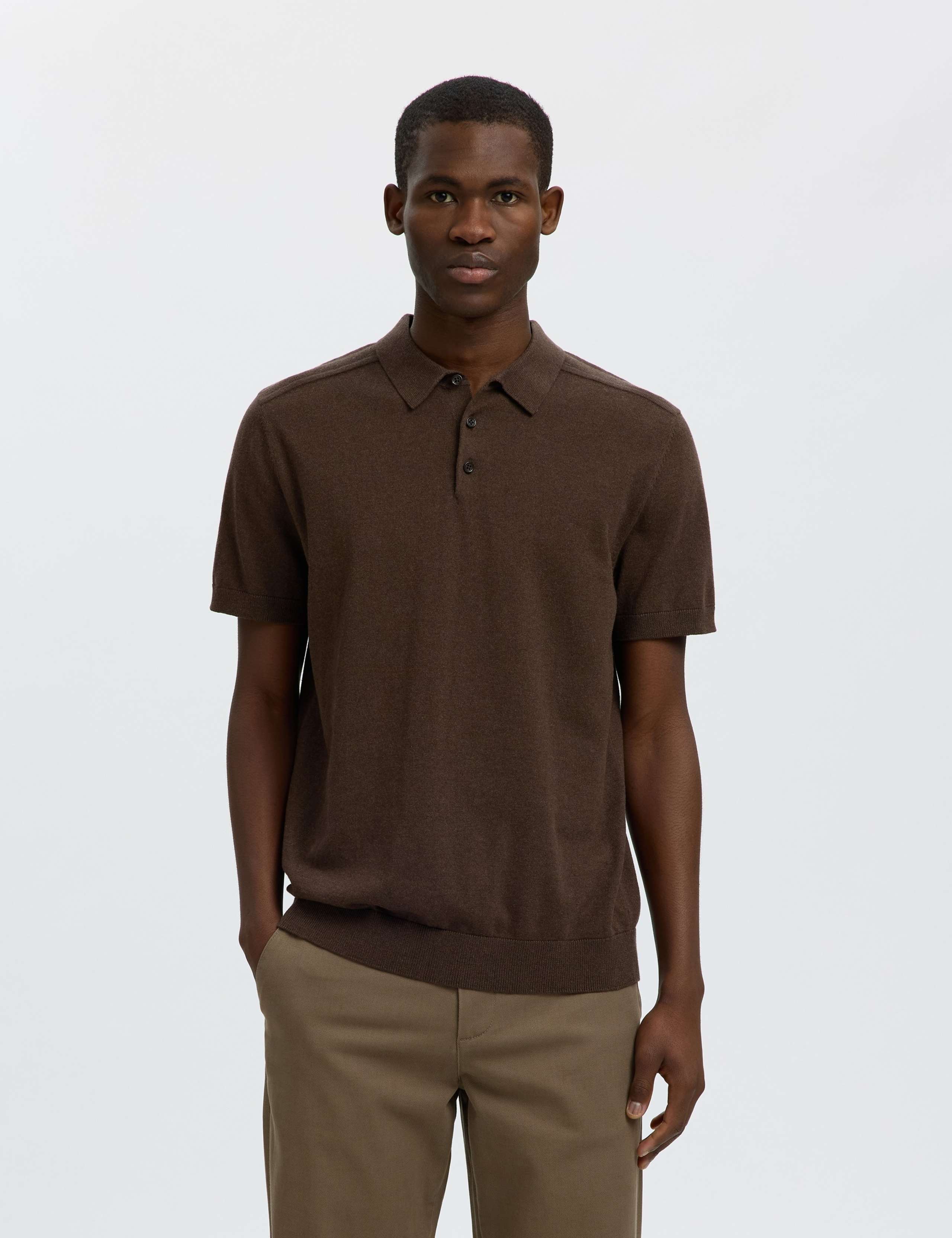 Pure Cotton Knitted Polo Shirt