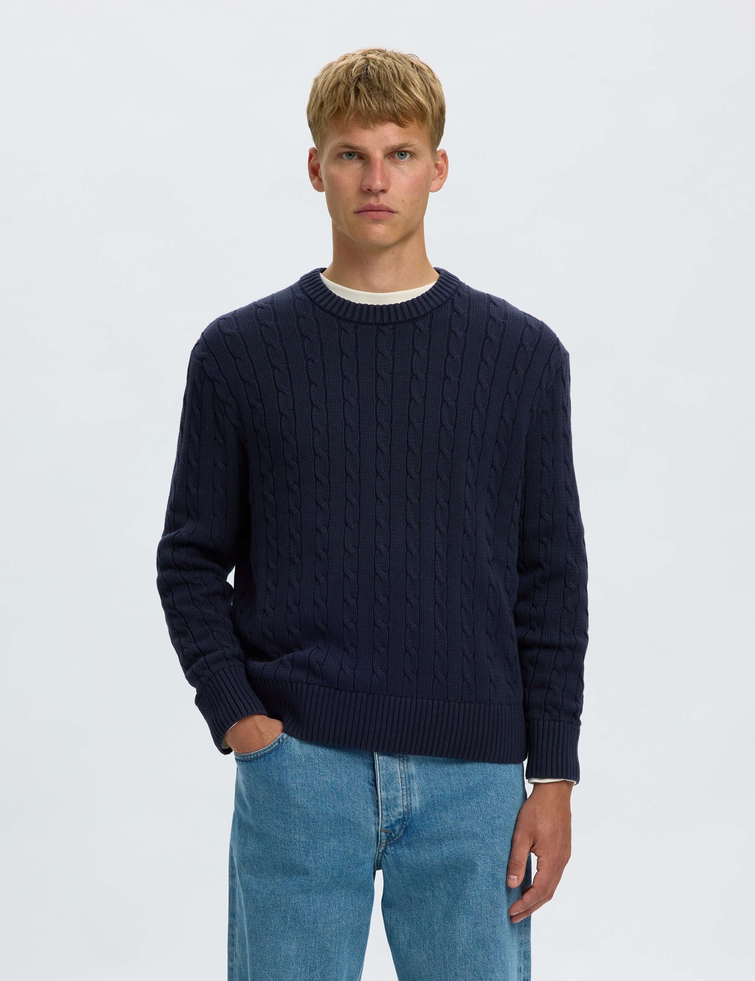 Pure Cotton Cable Knit Jumper