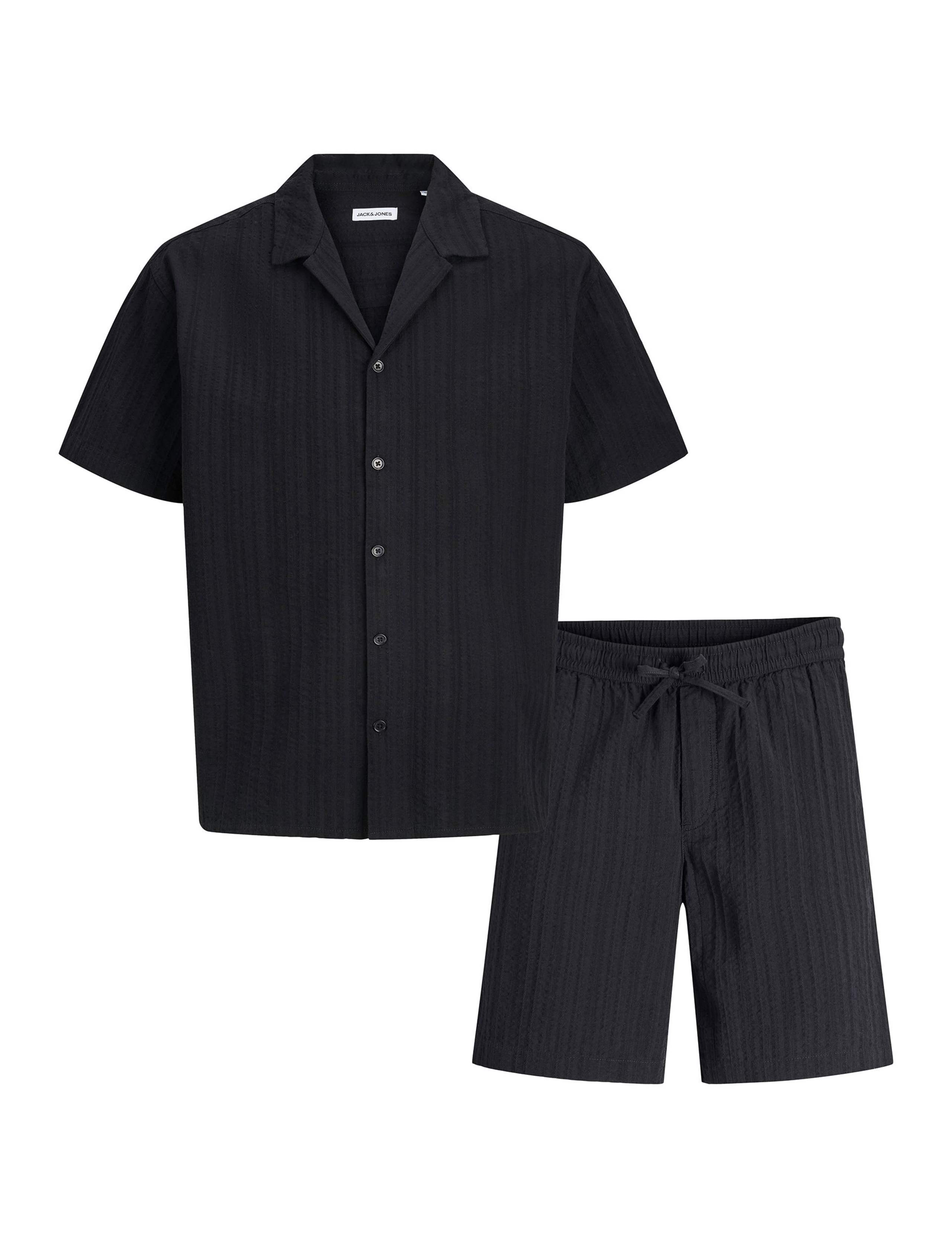 Regular Fit Short Sleeve Shirt and Shorts Set