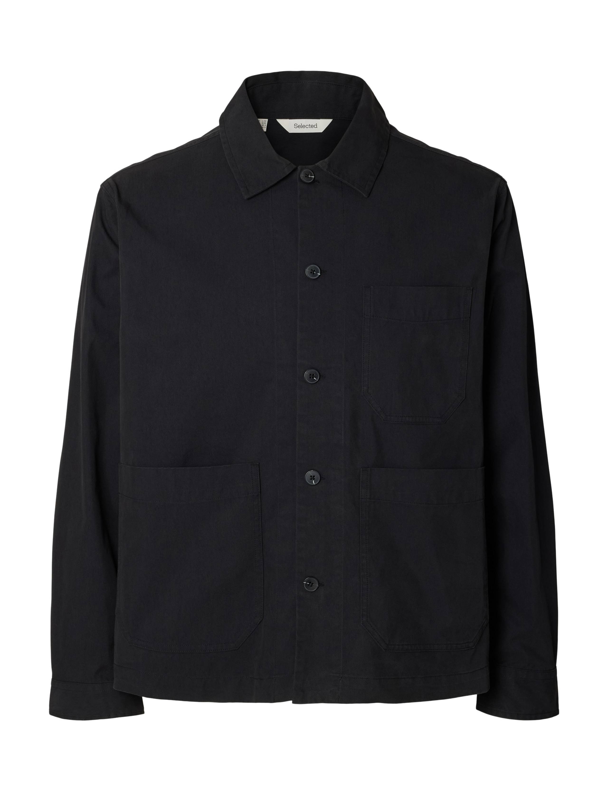 Cotton Rich Twill Workwear Overshirt